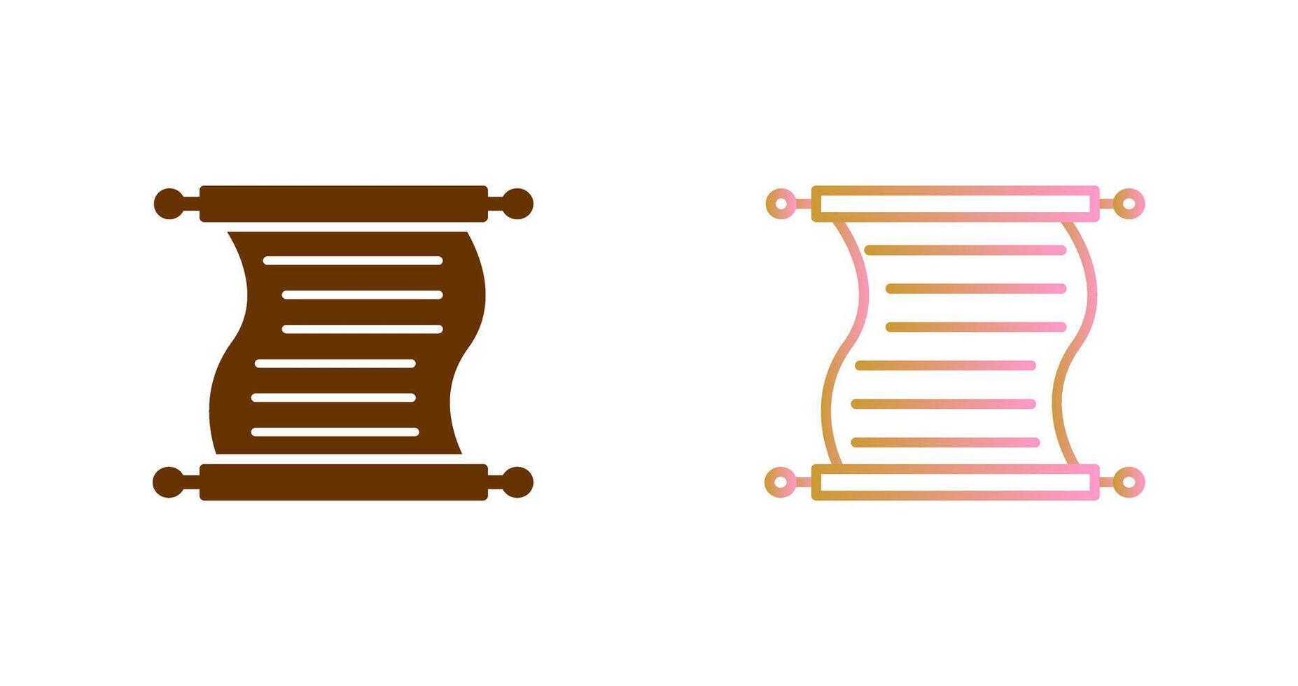 Scroll of Paper Icon Design vector