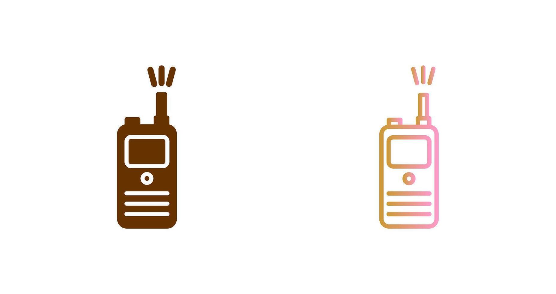 walkie película sonora icono diseño vector