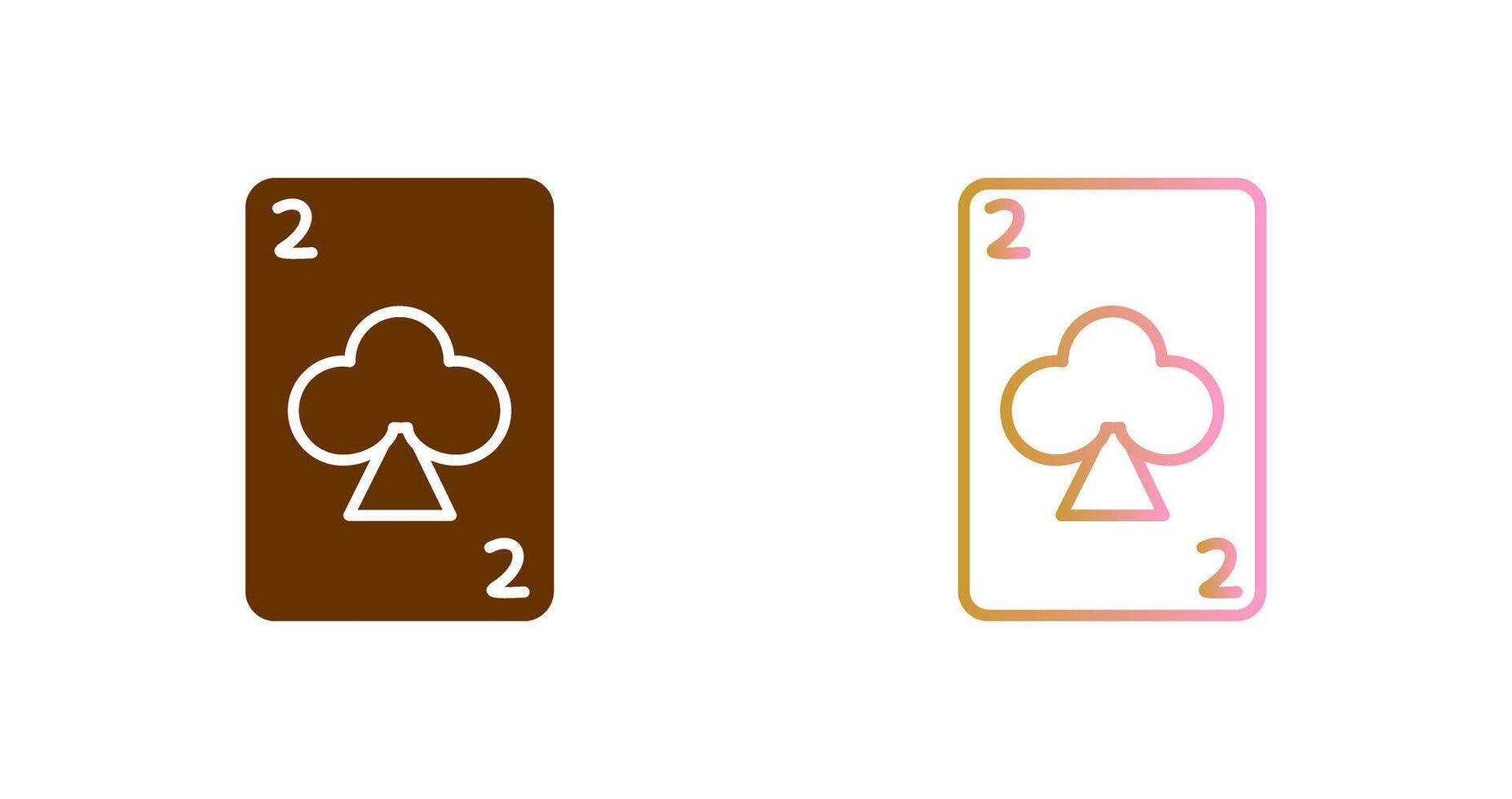Clubs Card Icon Design vector