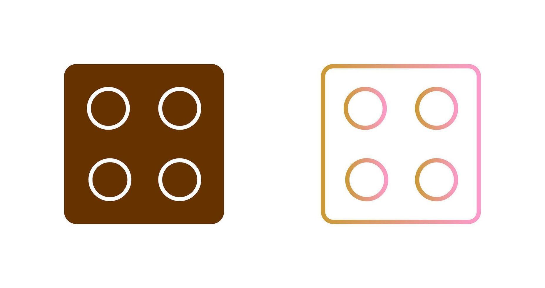 Dice Icon Design vector