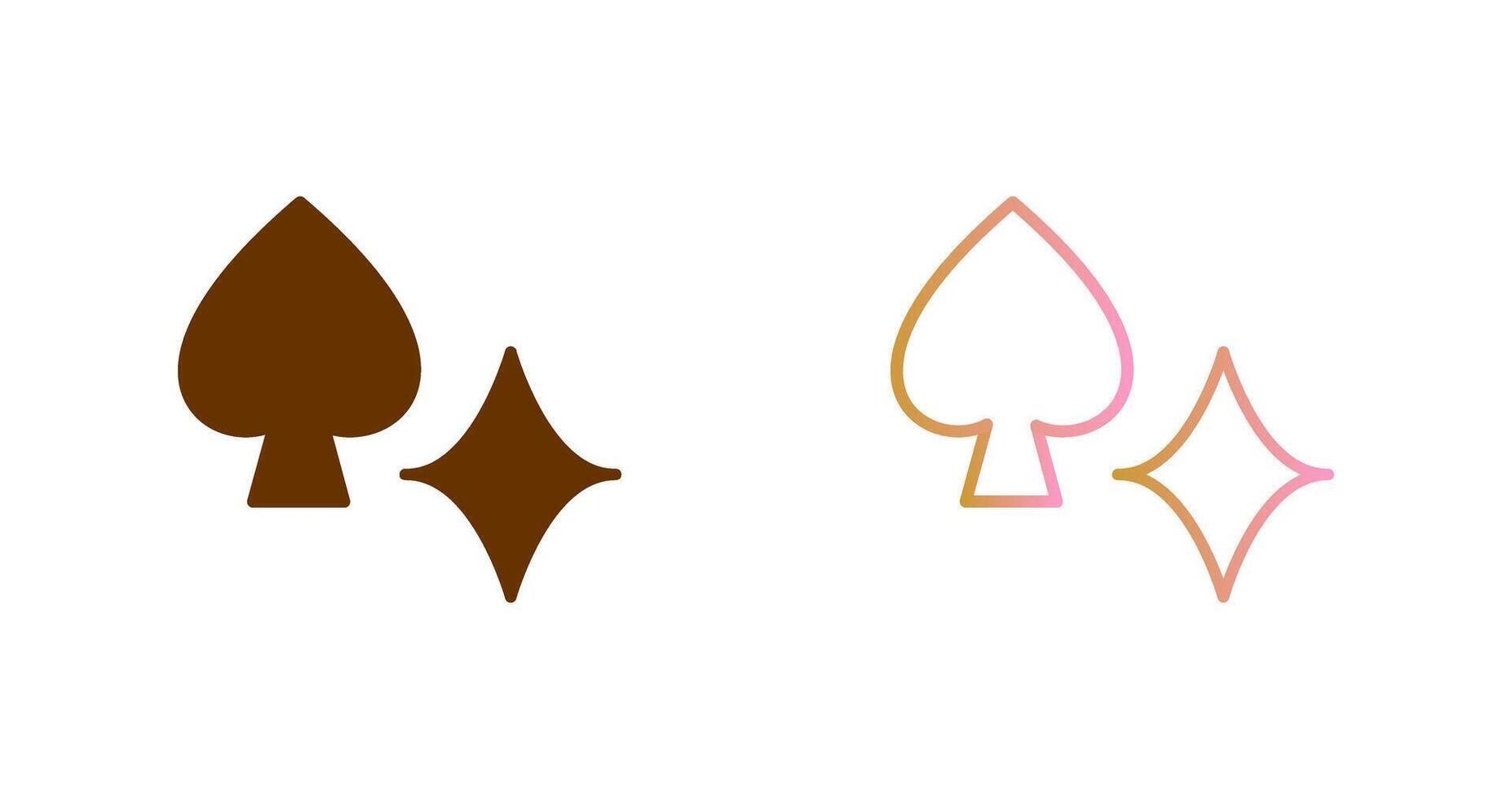Card Suits Icon Design vector