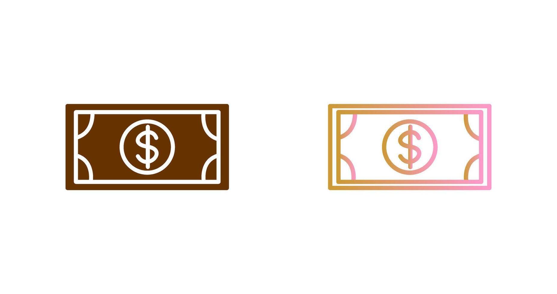 dólar cuenta icono diseño vector