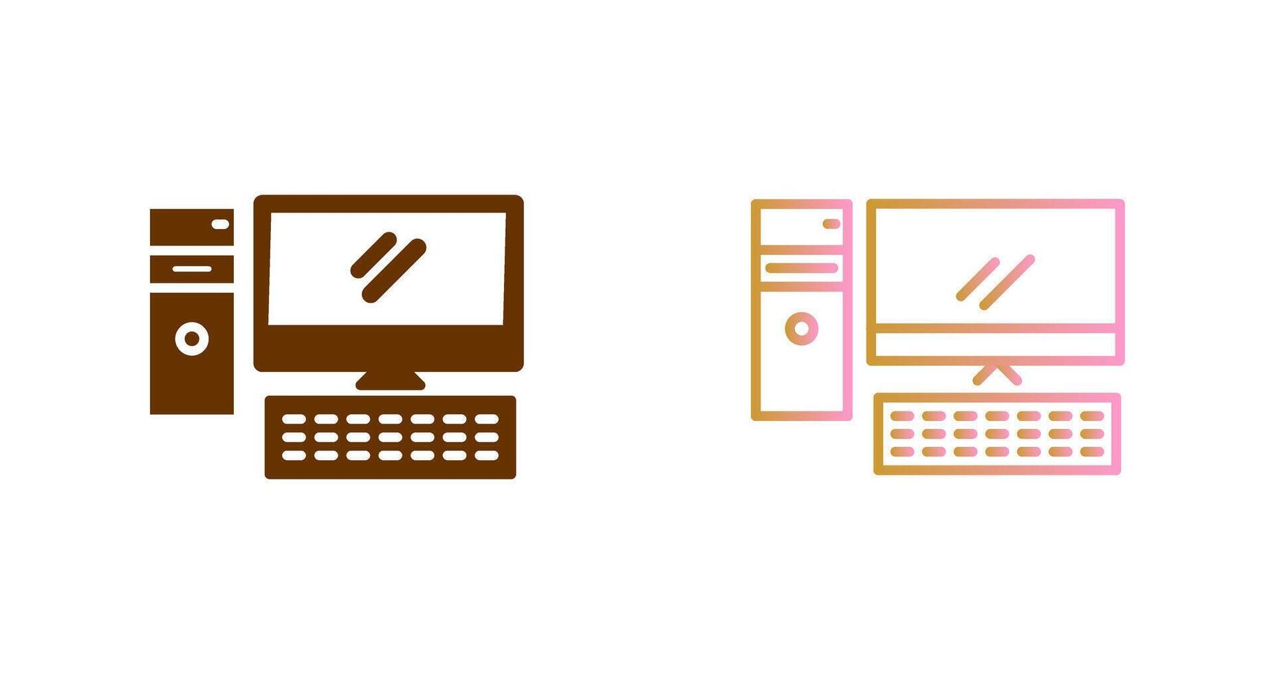 Computer Icon Design vector