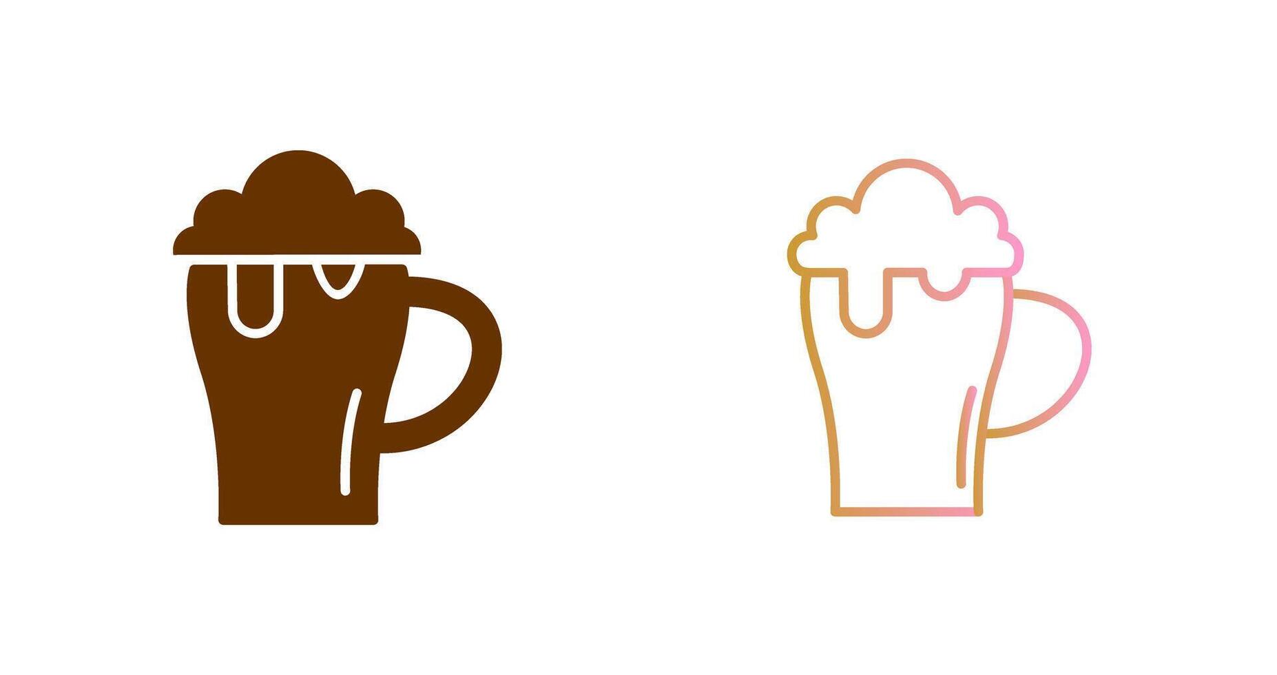 Beer Mug Icon Design vector