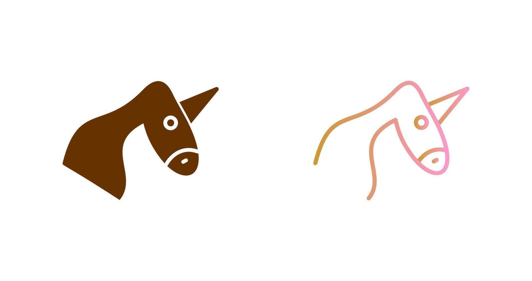 diseño de icono de unicornio vector