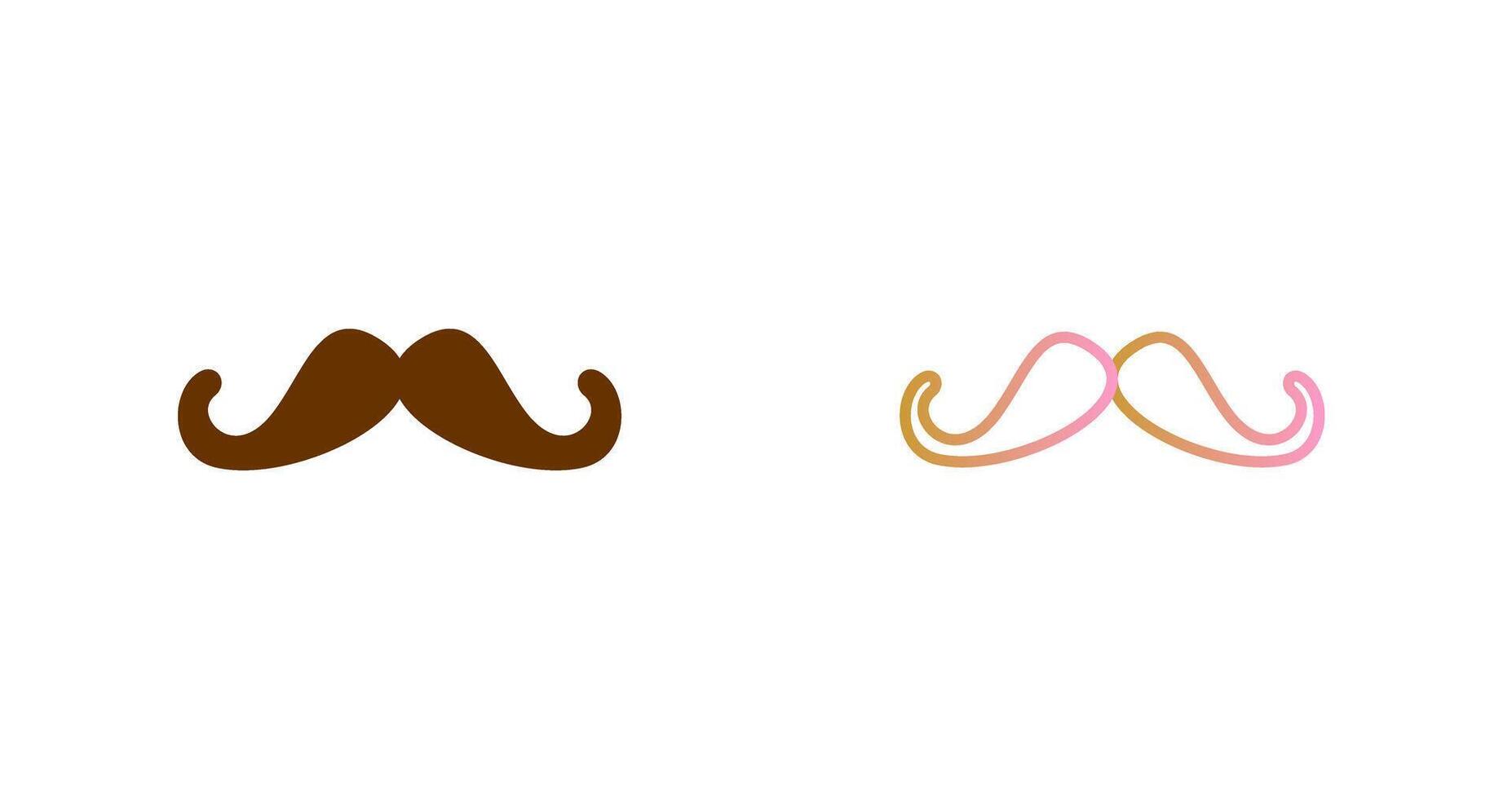 Moustache Icon Design vector