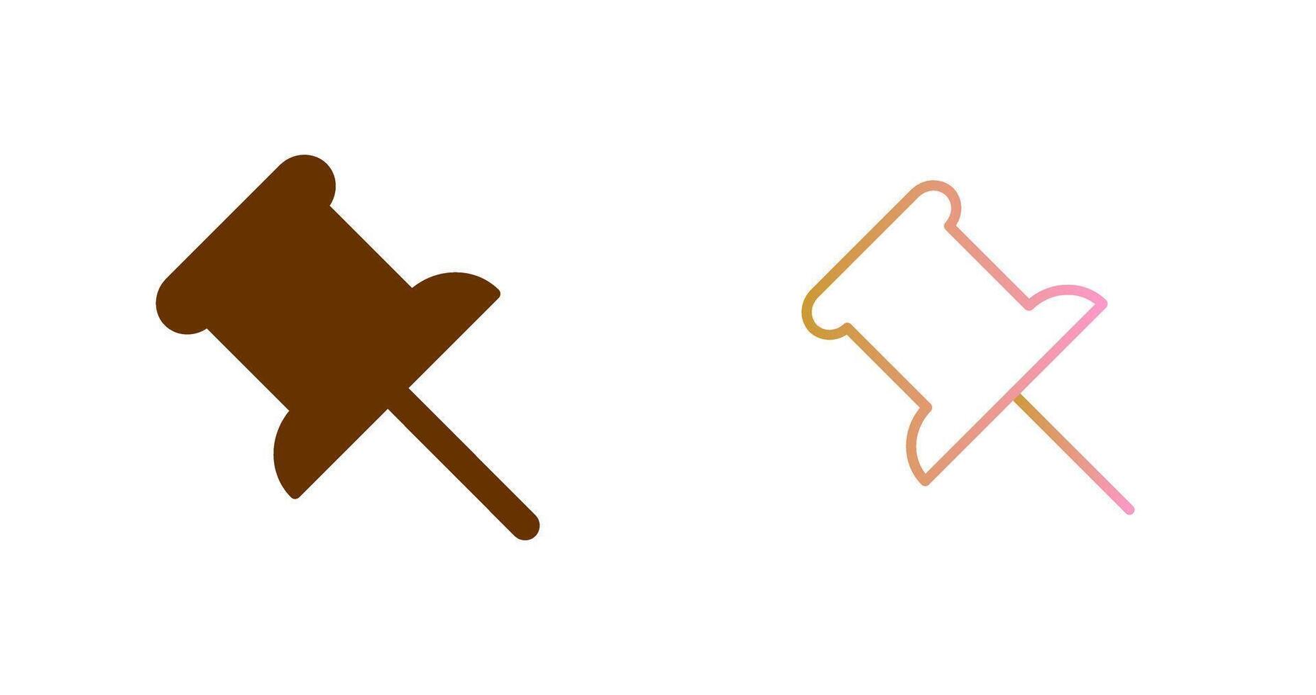 Push Pin Icon Design vector