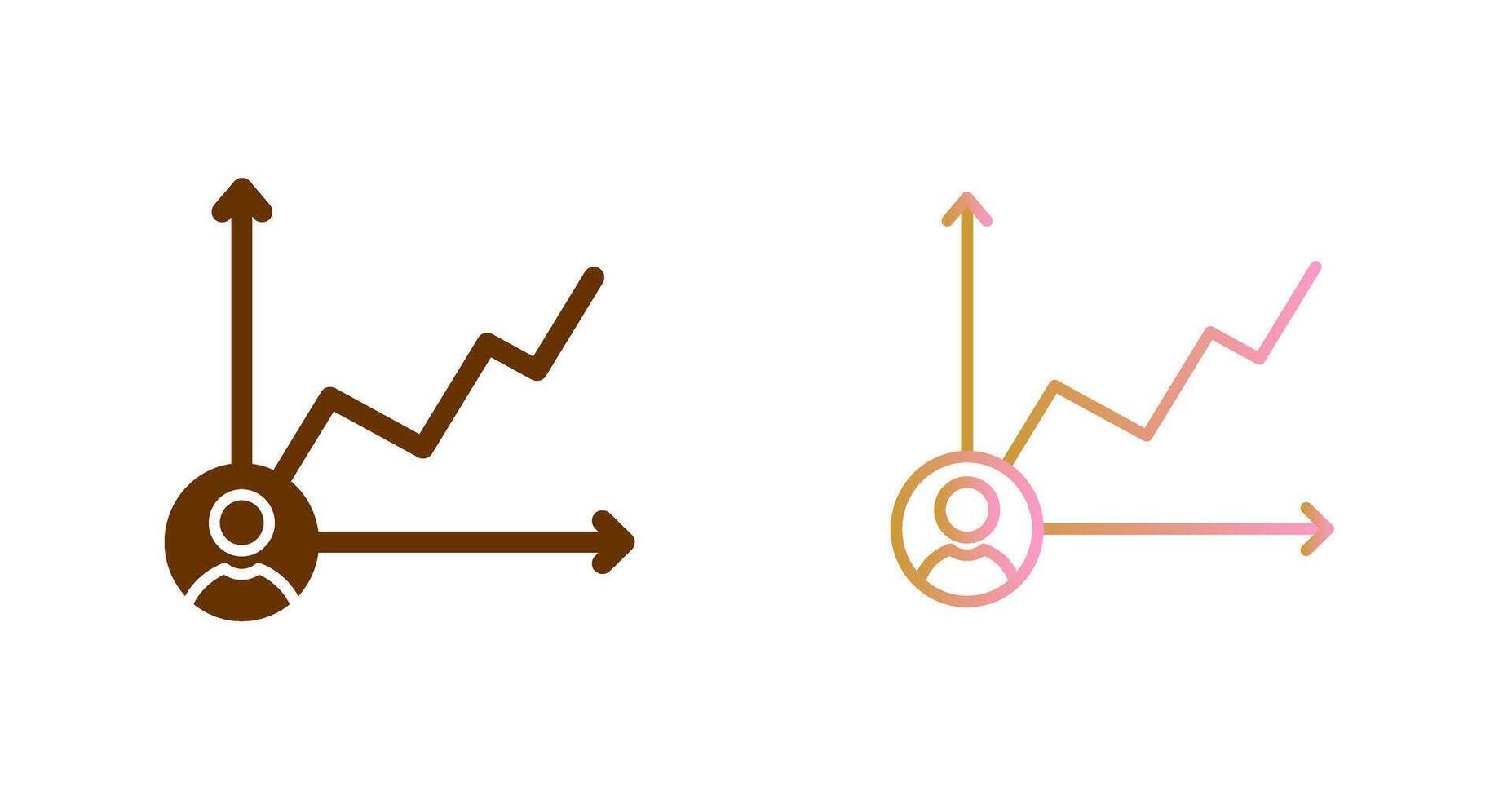 Candidate Graph Icon Design vector