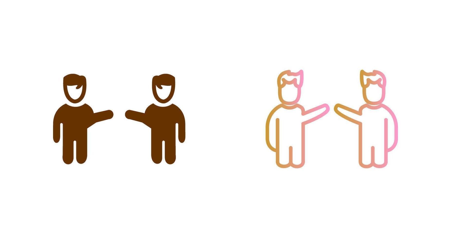 Waving to People Icon Design vector
