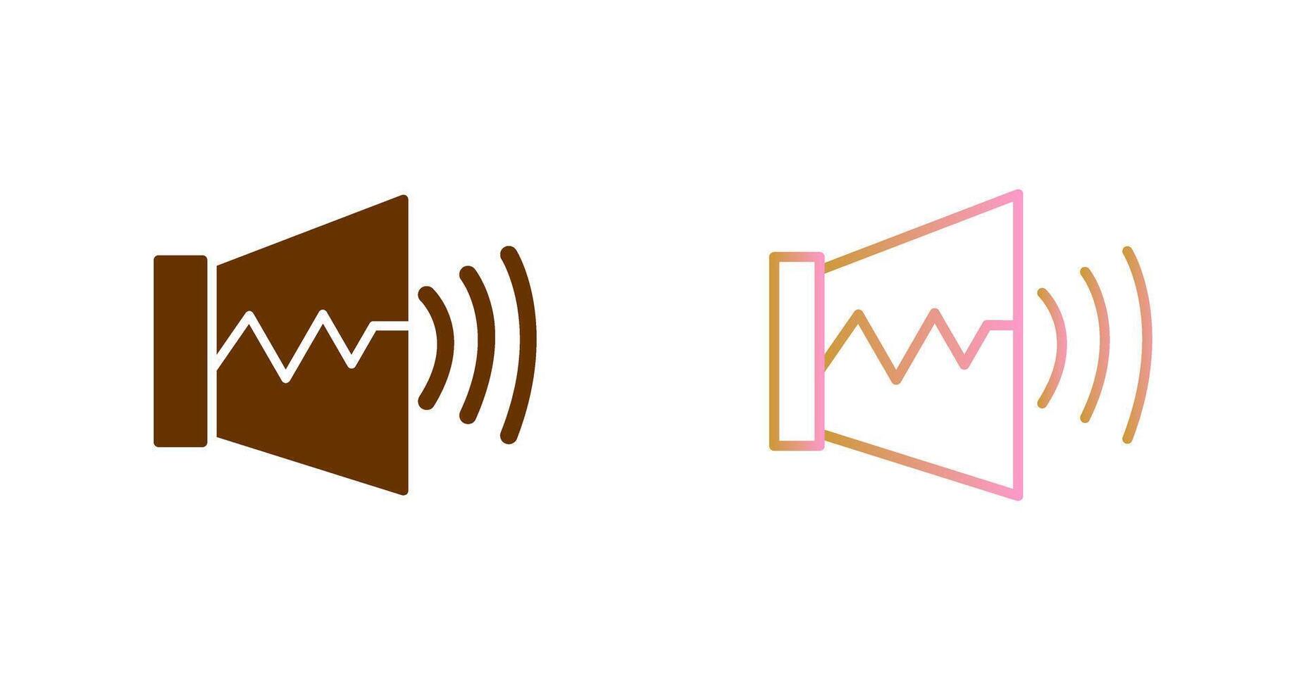 Audio On Icon Design vector