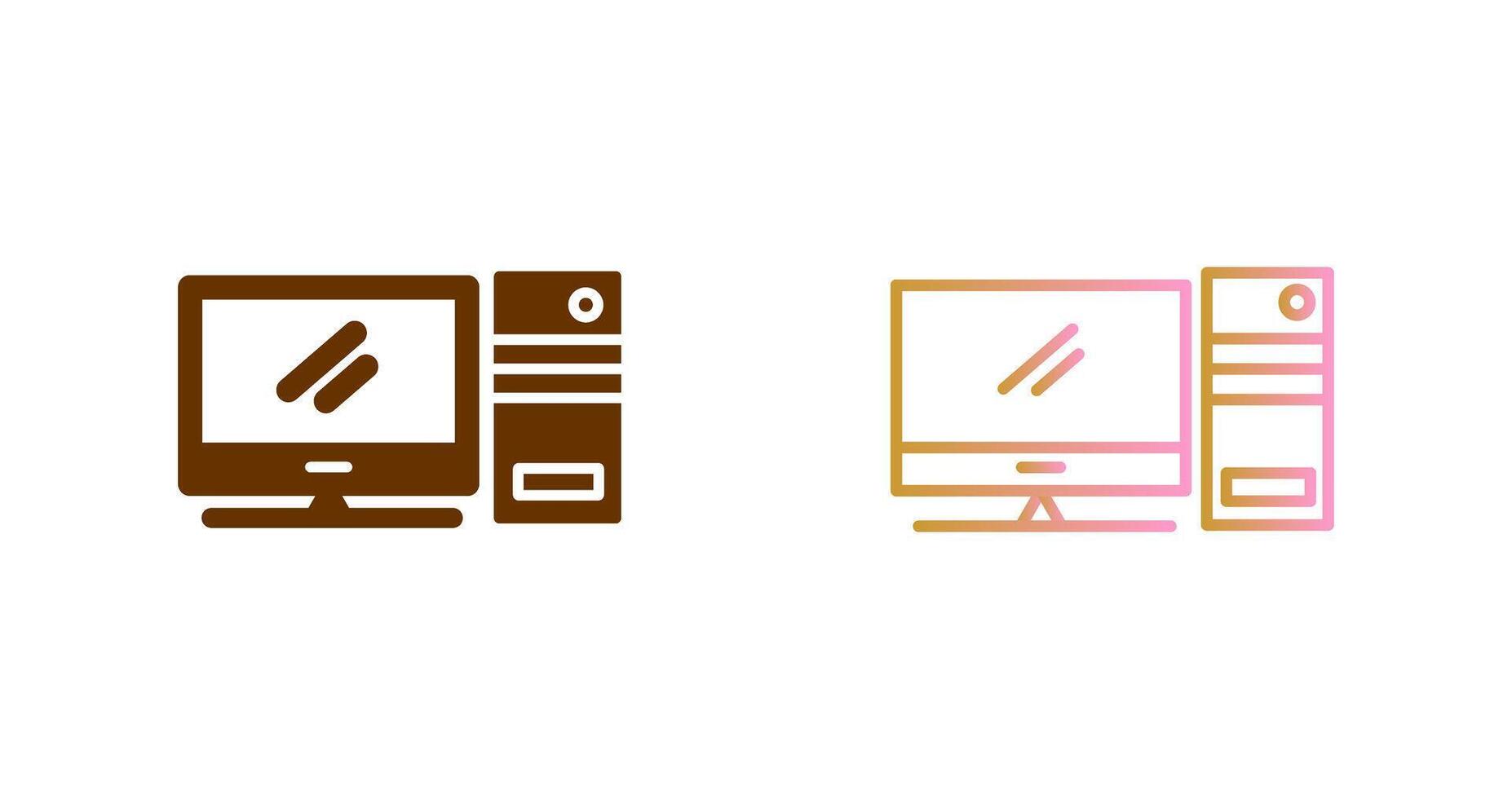 Computer Icon Design vector