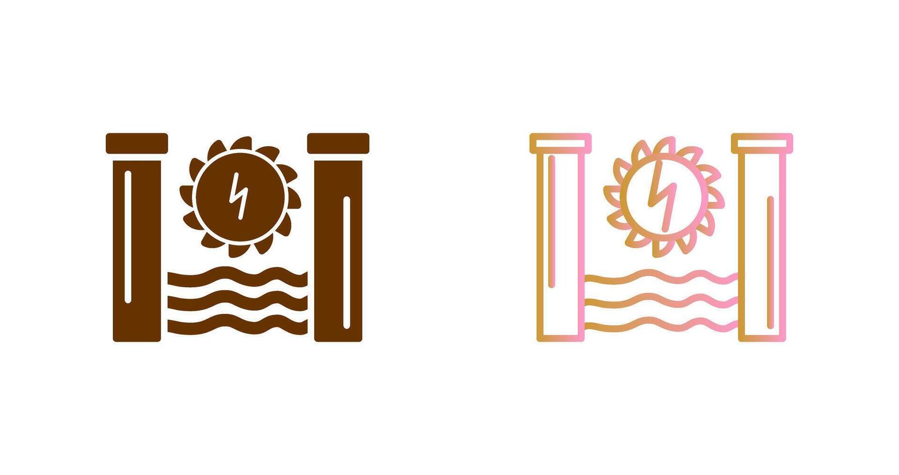 Hydro Power Icon Design vector