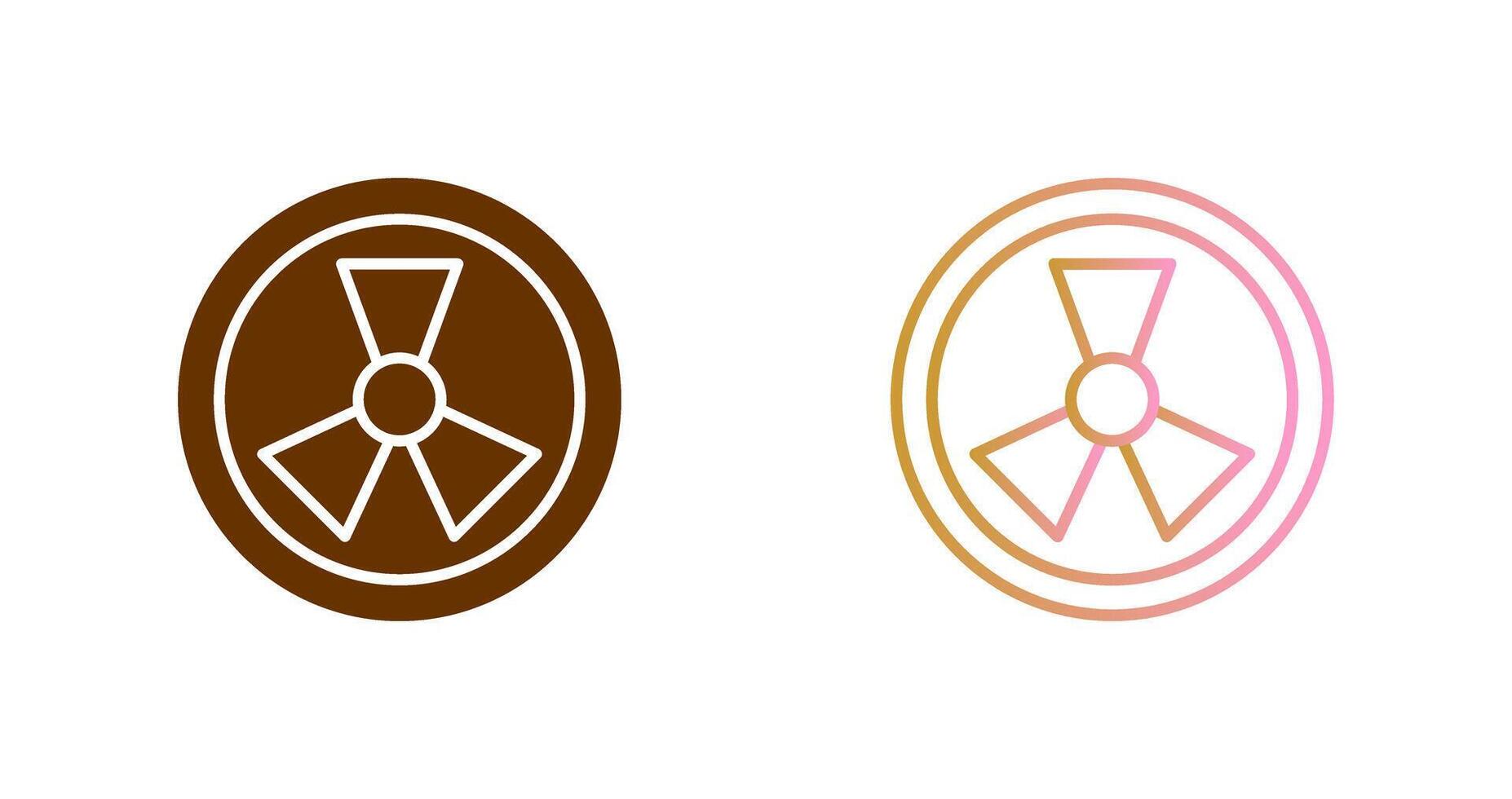 Radiation Icon Design vector