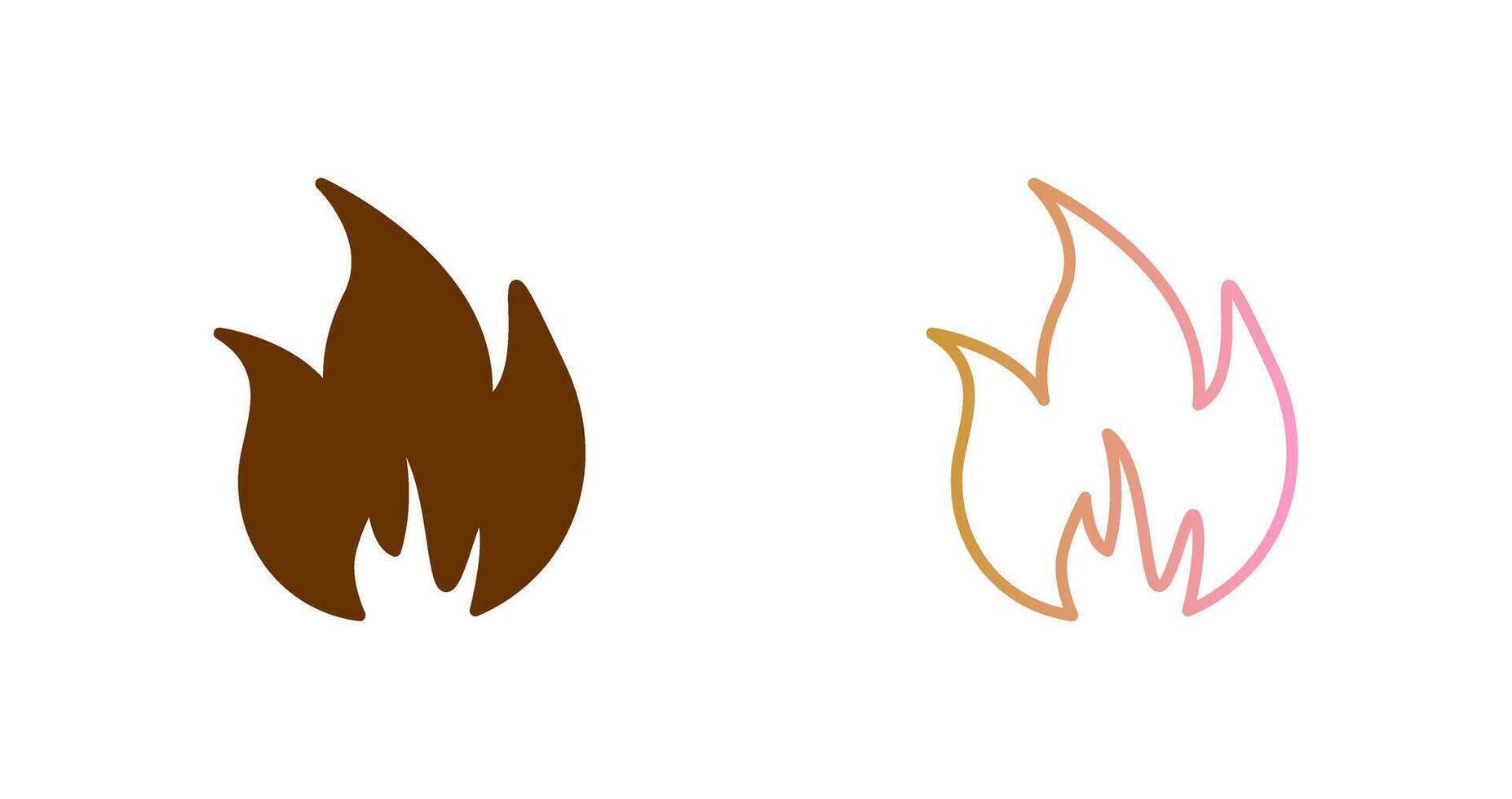 Flame Icon Design vector