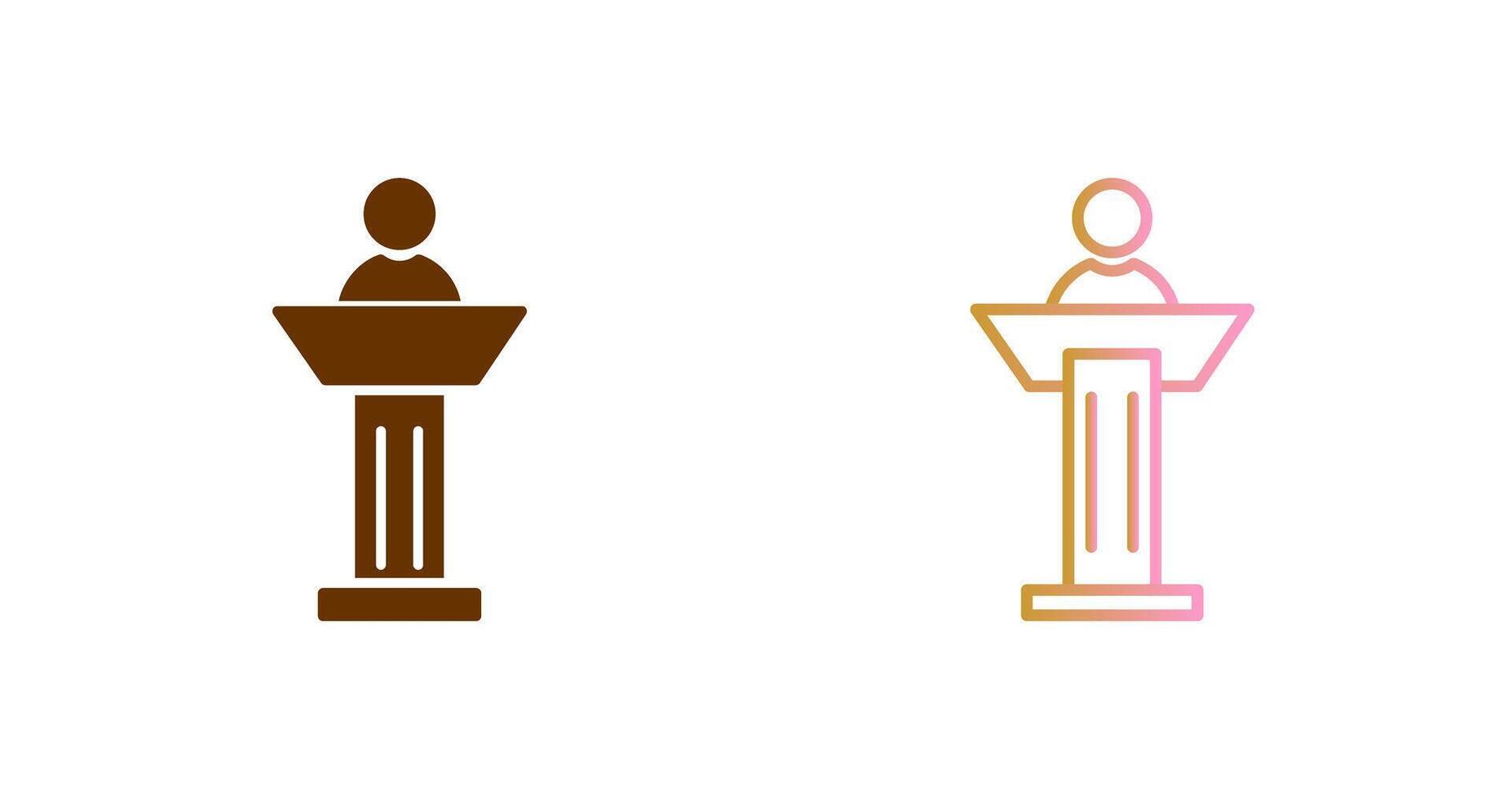 Podium Icon Design vector