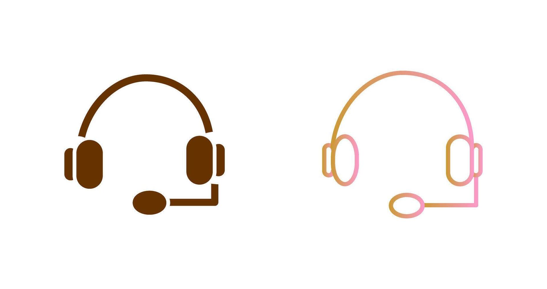 Headphones Icon Design vector