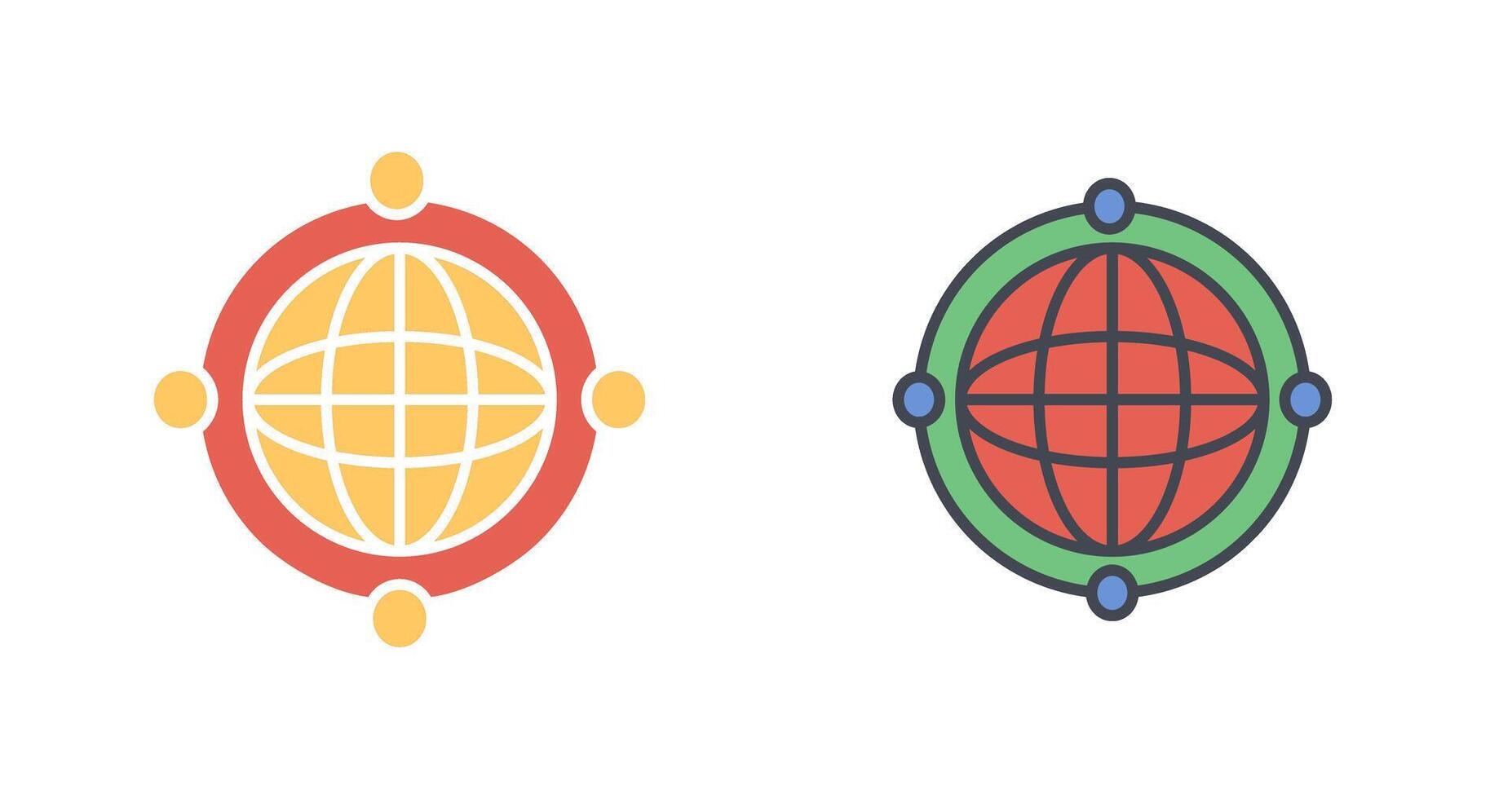 Worldwide Web Icon Design vector