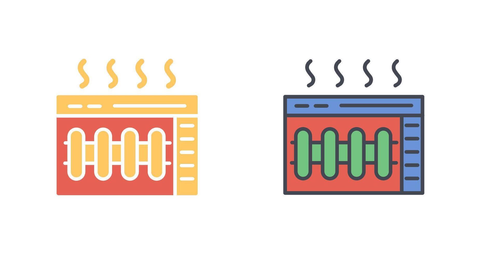 Heater Icon Design vector