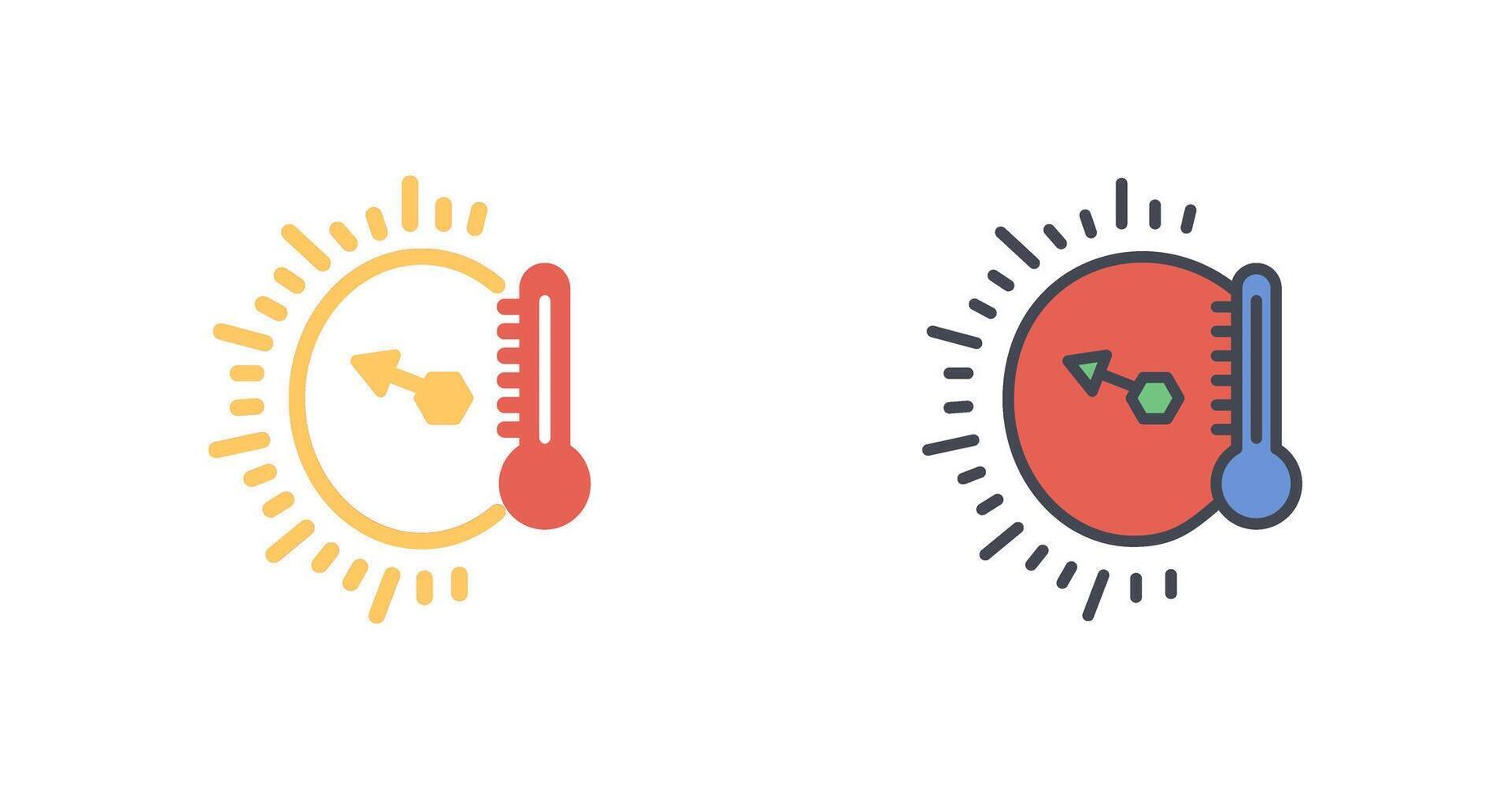Temperature Indicator Icon Design vector