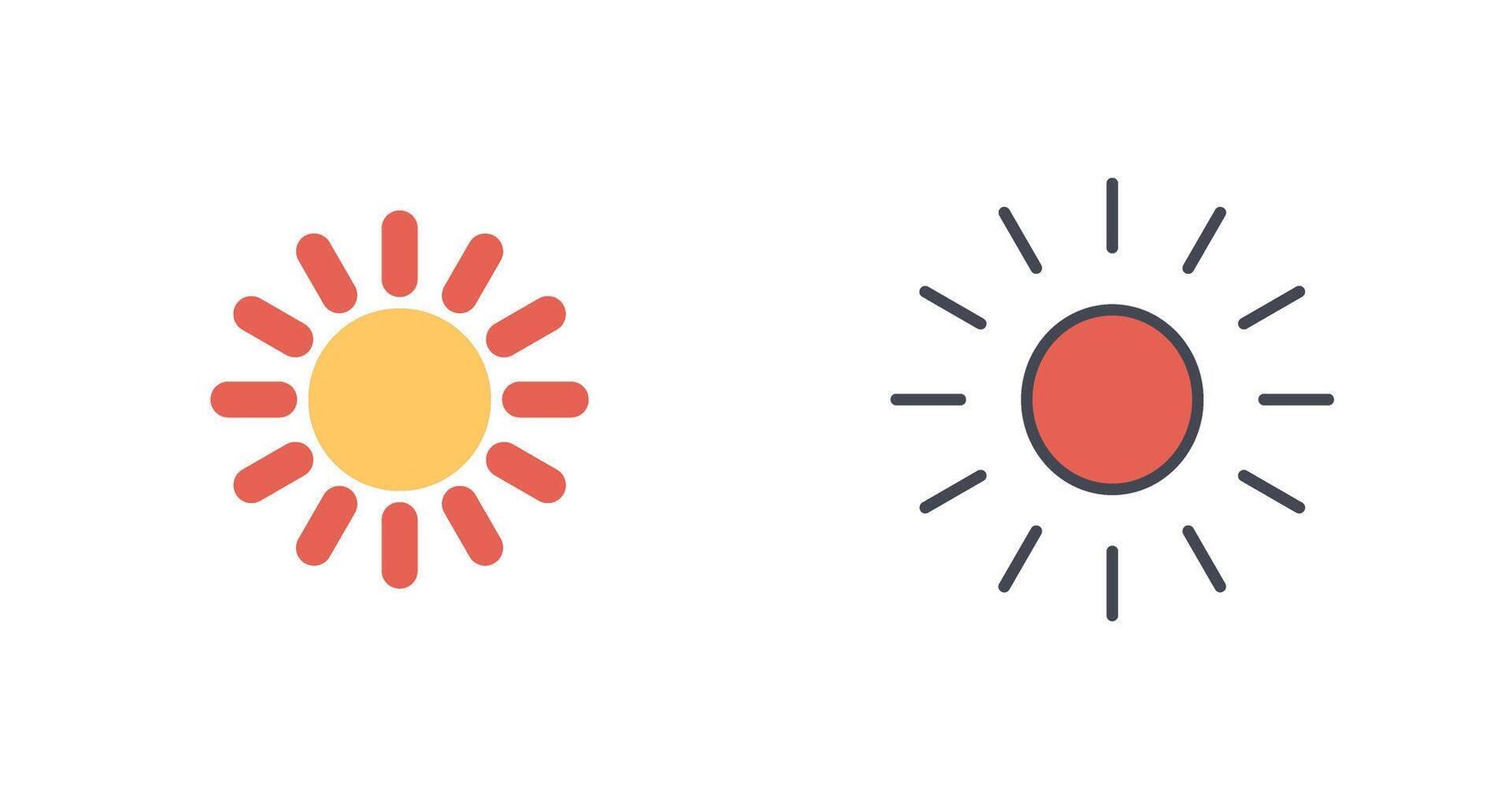 Sun Icon Design vector