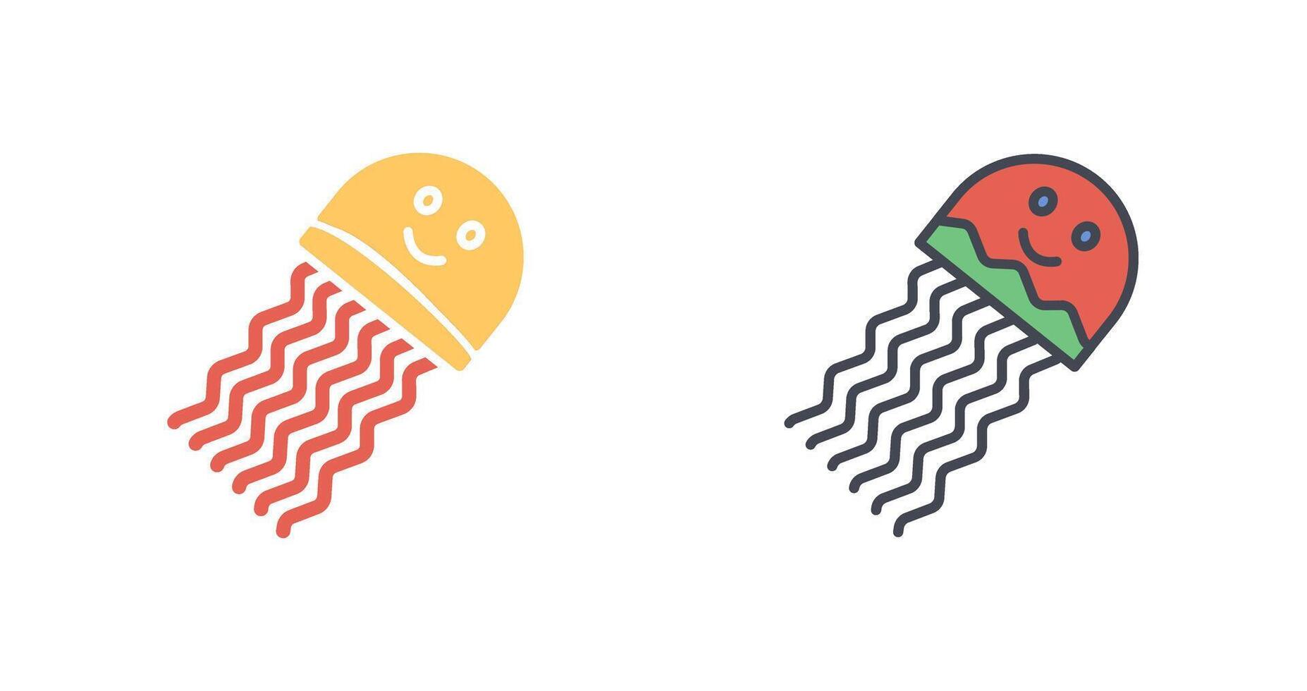 Jellyfish Icon Design vector