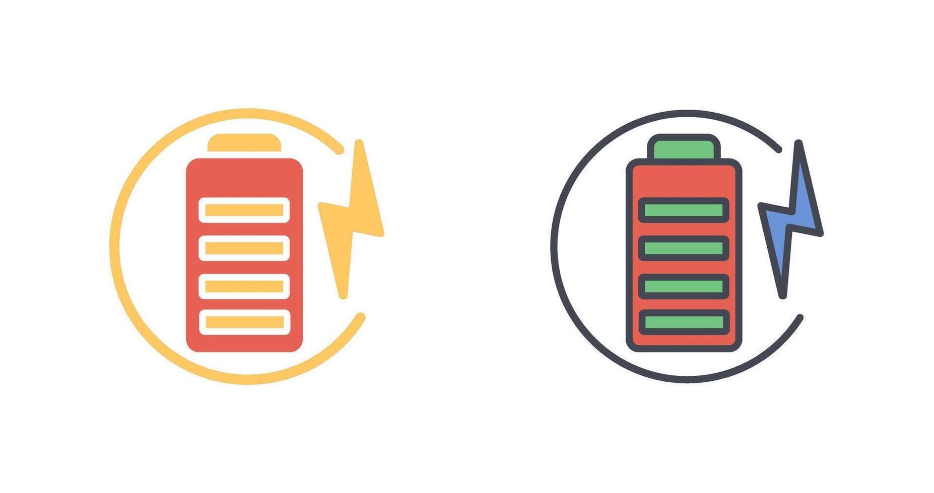 Charge Battery Icon Design vector