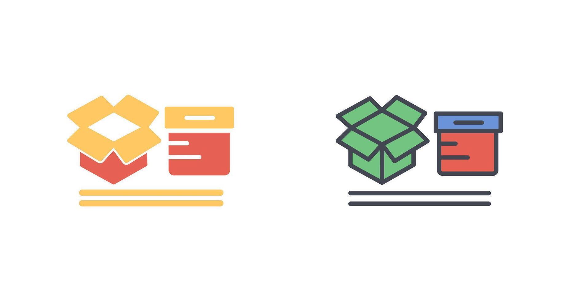 Boxes Icon Design vector