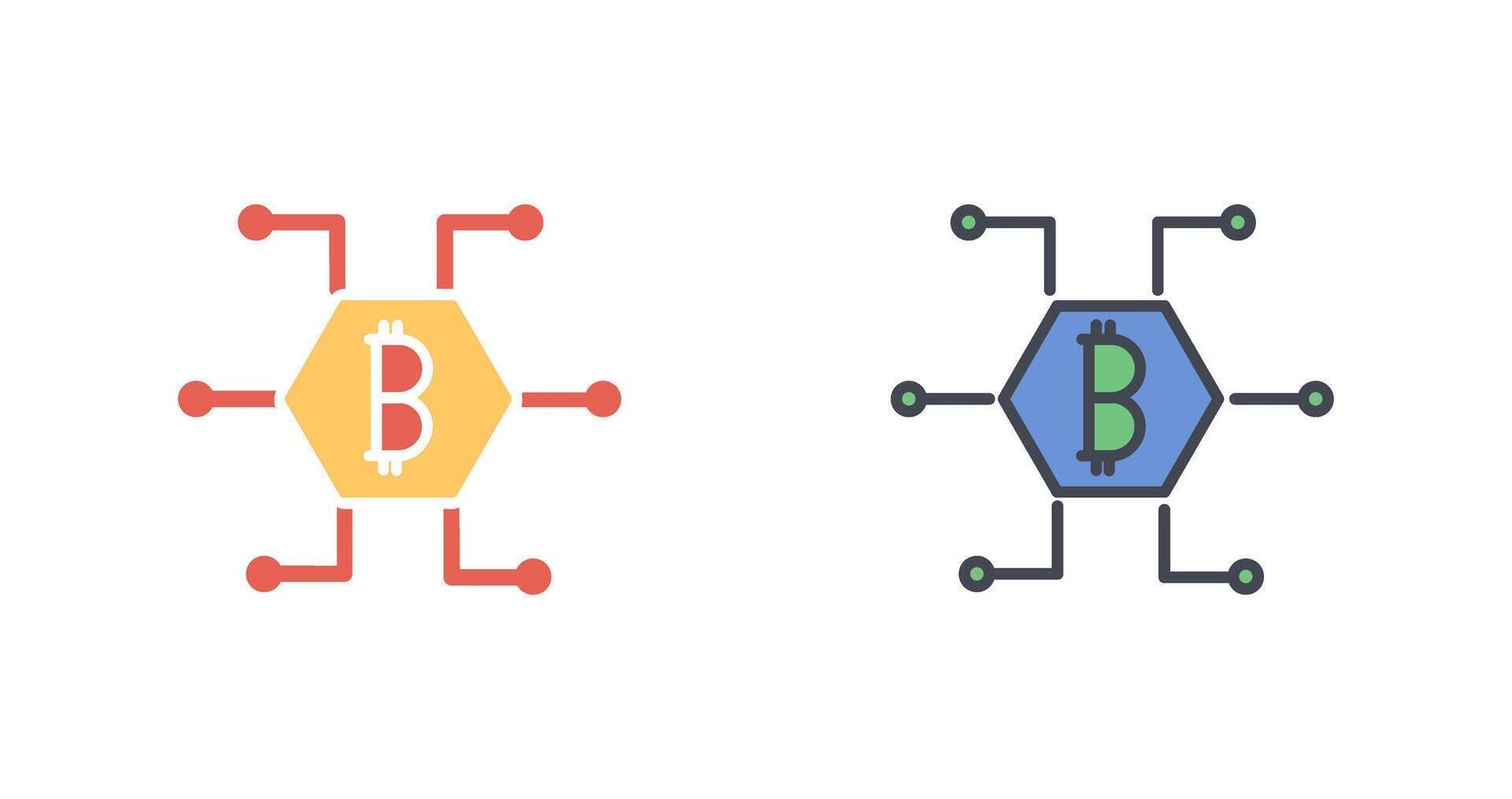bitcoin icono diseño vector