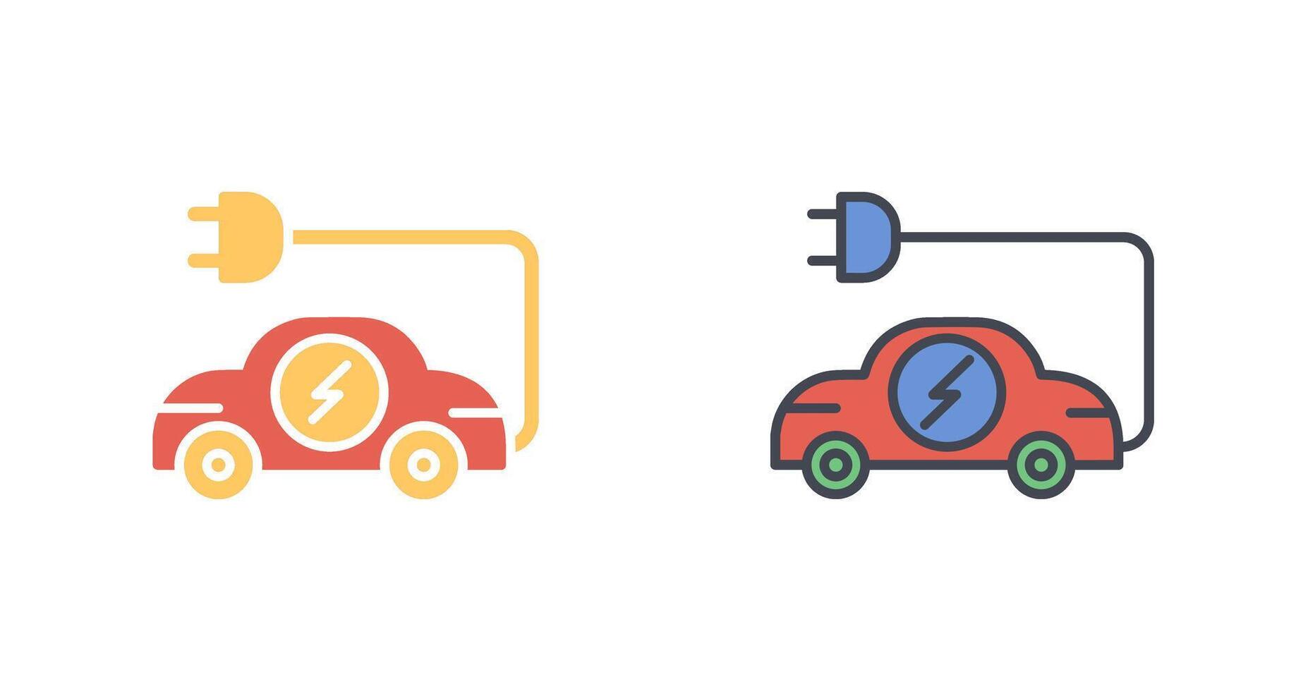 Electric Car Icon Design vector