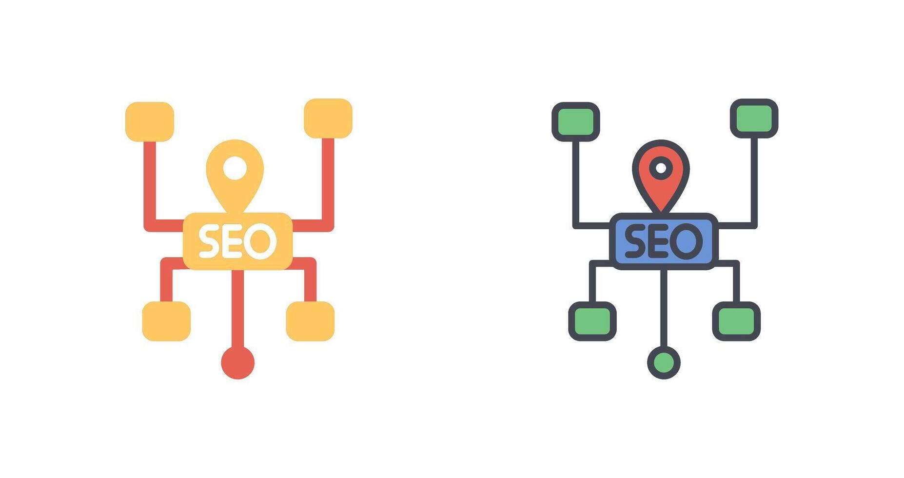 SEO Structure Icon Design vector