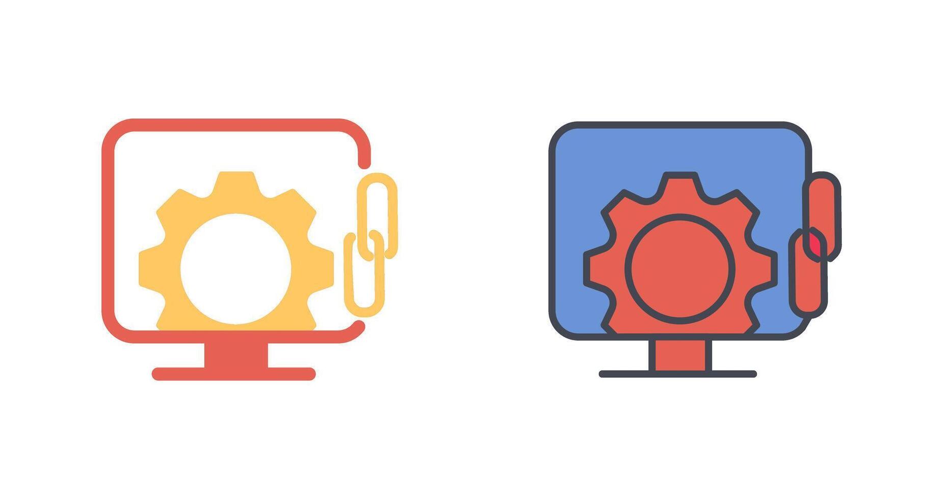 Link Optimization Icon Design vector