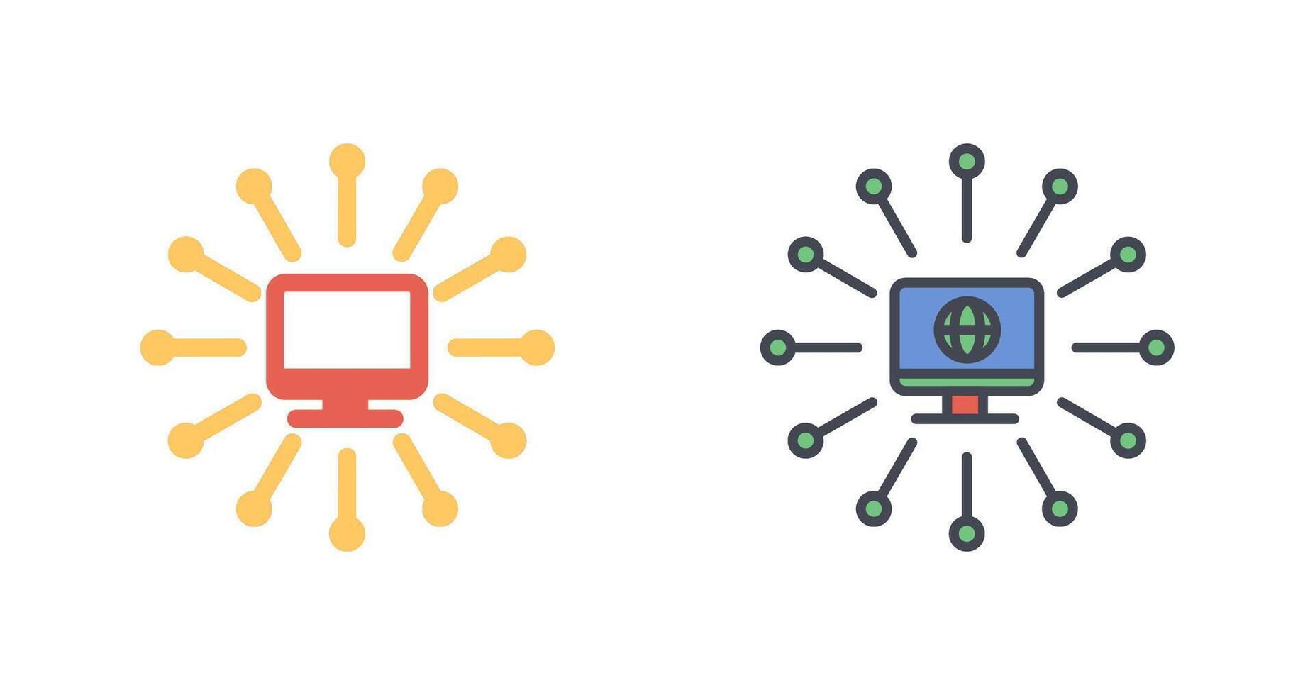 Networks Icon Design vector