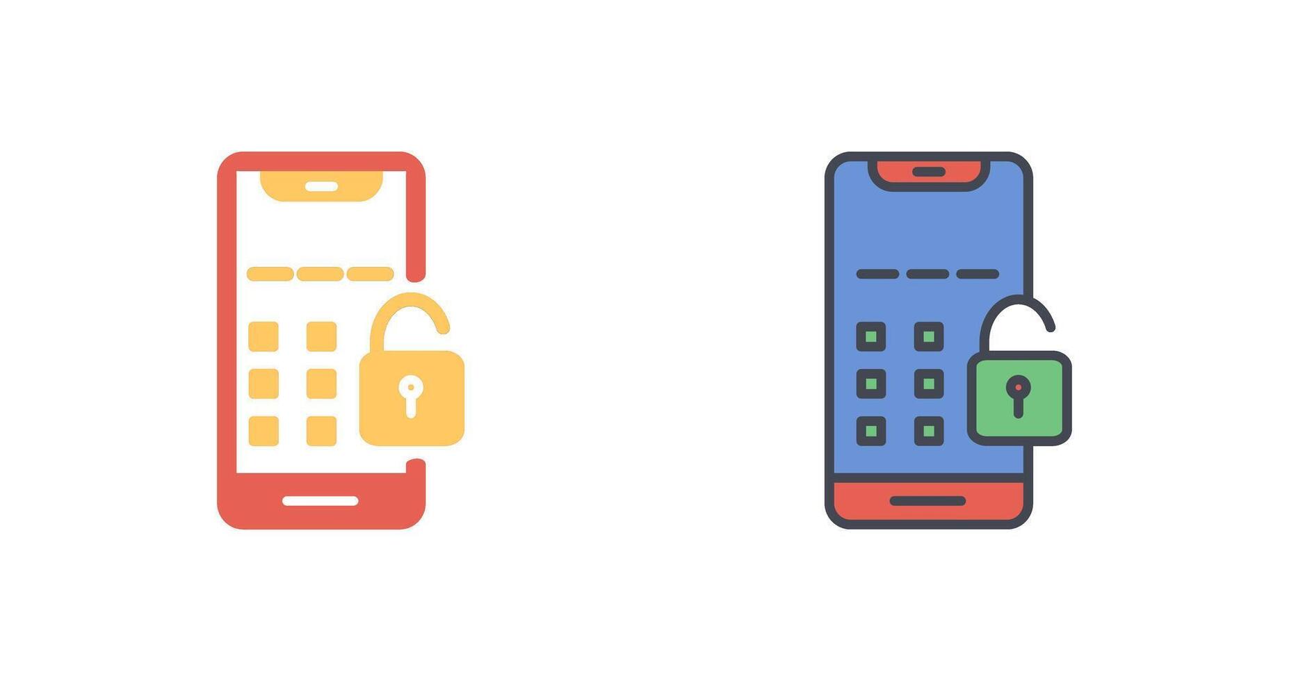 Unlock Icon Design vector