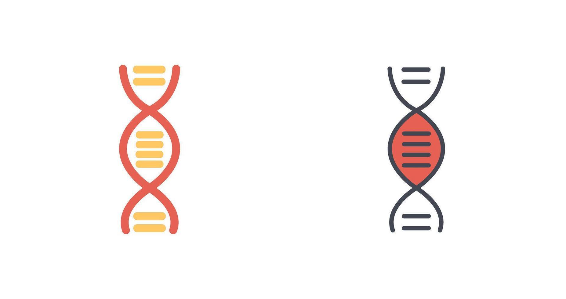 DNA Structure Icon Design vector