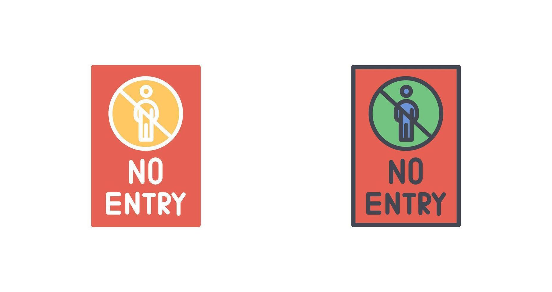 No Entry Sign Icon Design vector