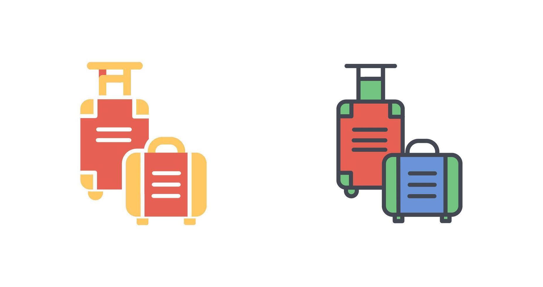 Luggage Bag Icon Design vector