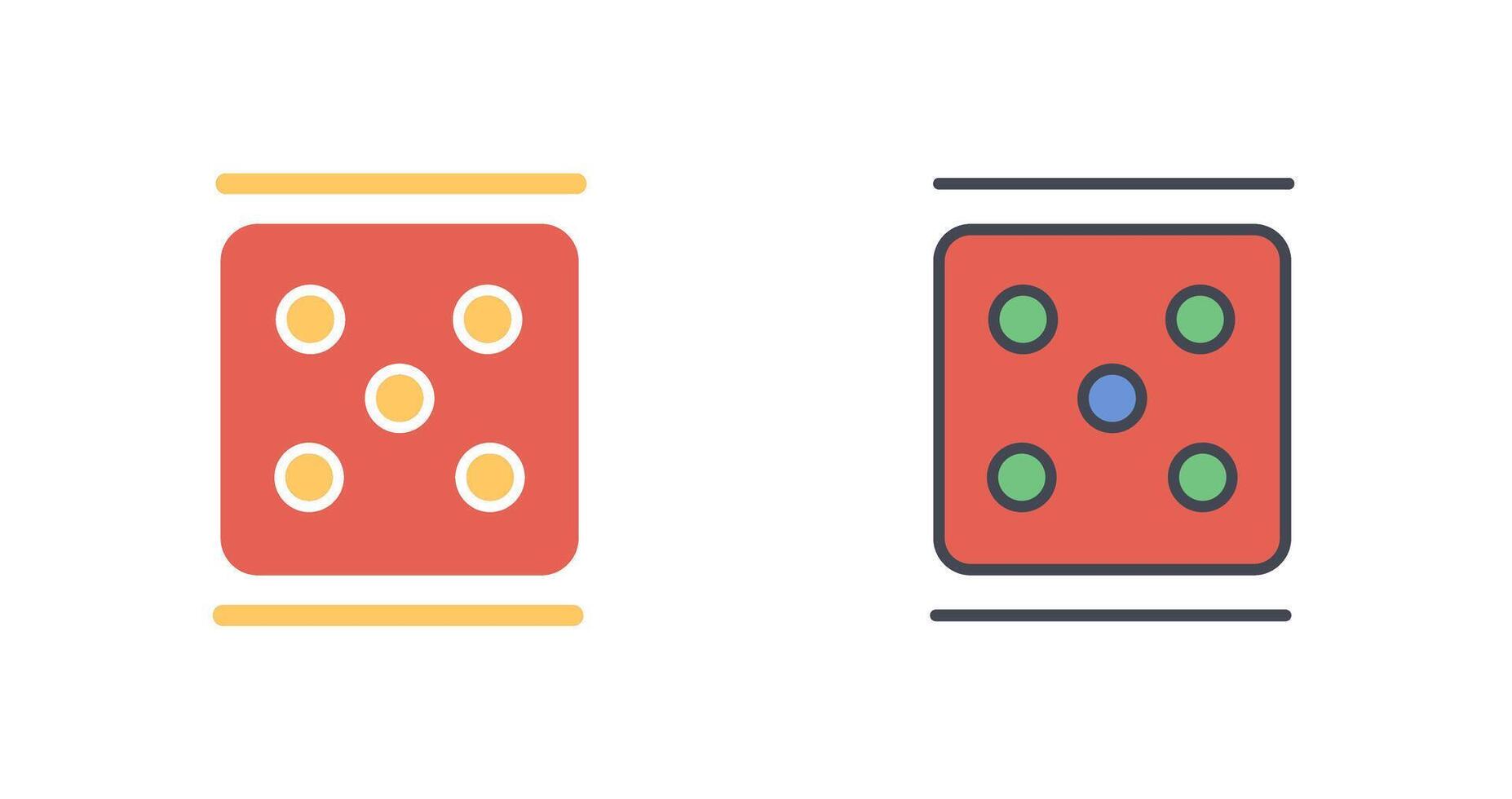 Dice Icon Design vector