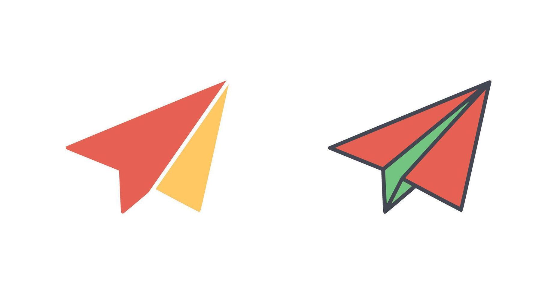 Paper Plane Icon Design vector