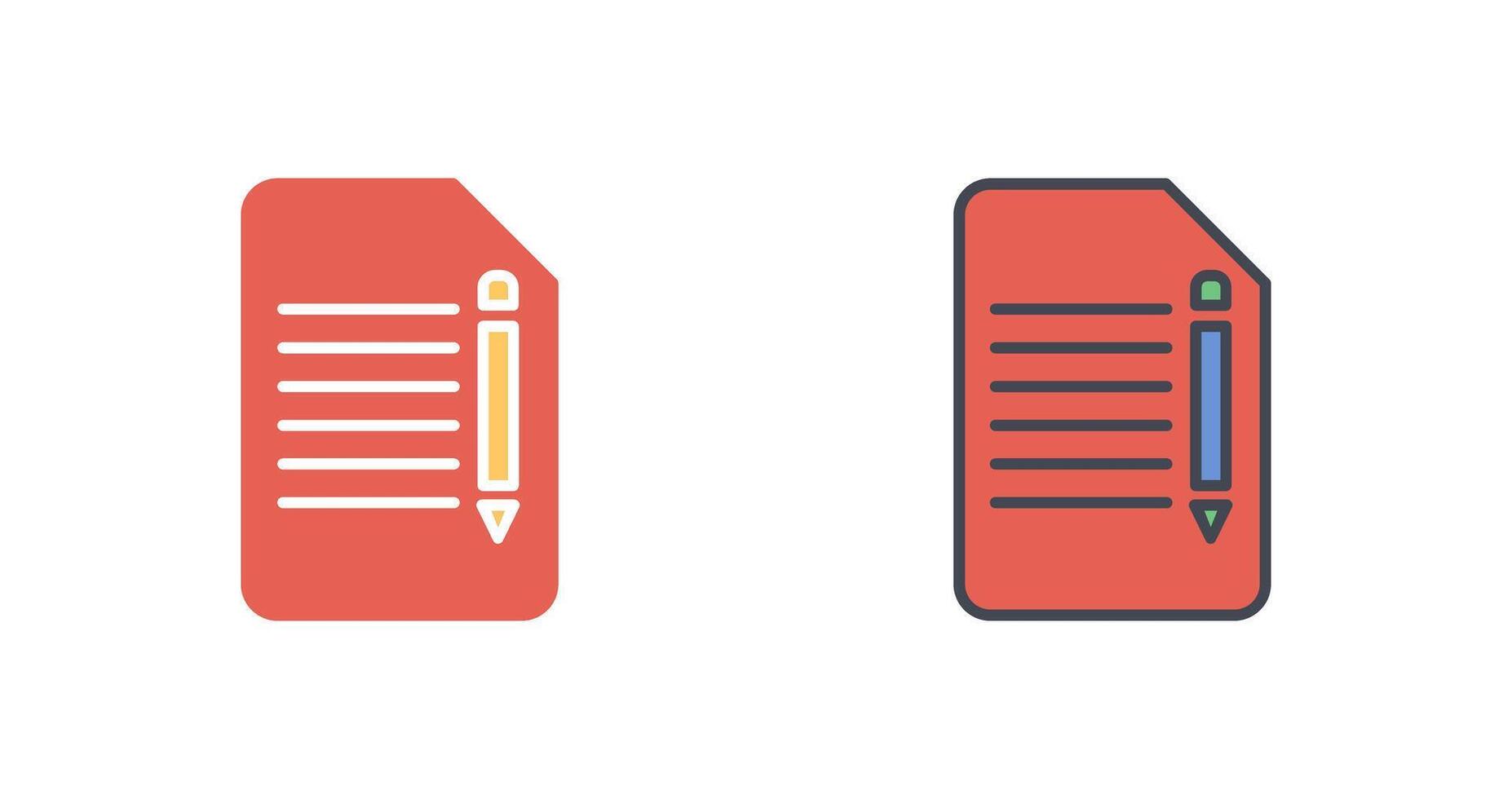 Edit Document Icon Design vector