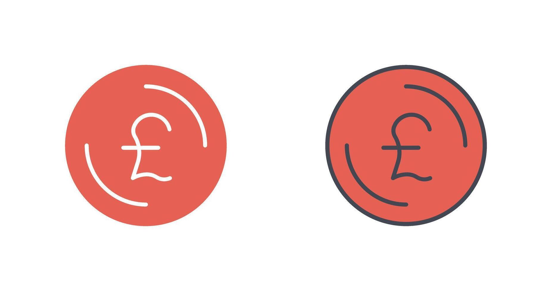 Pound Symbol Icon Design vector