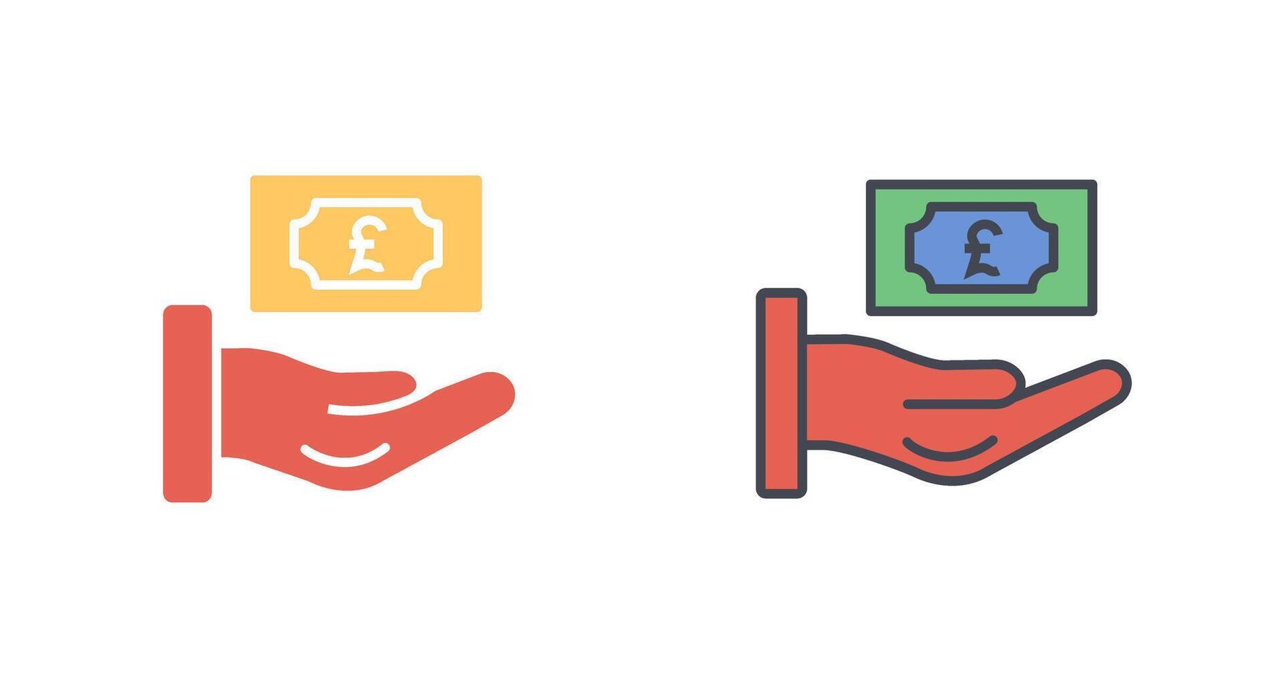 Pound Currency Icon Design vector
