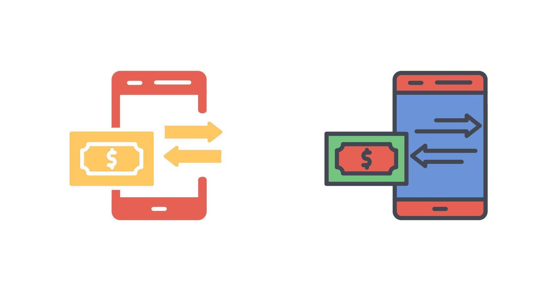 Money Transfer Icon Design vector