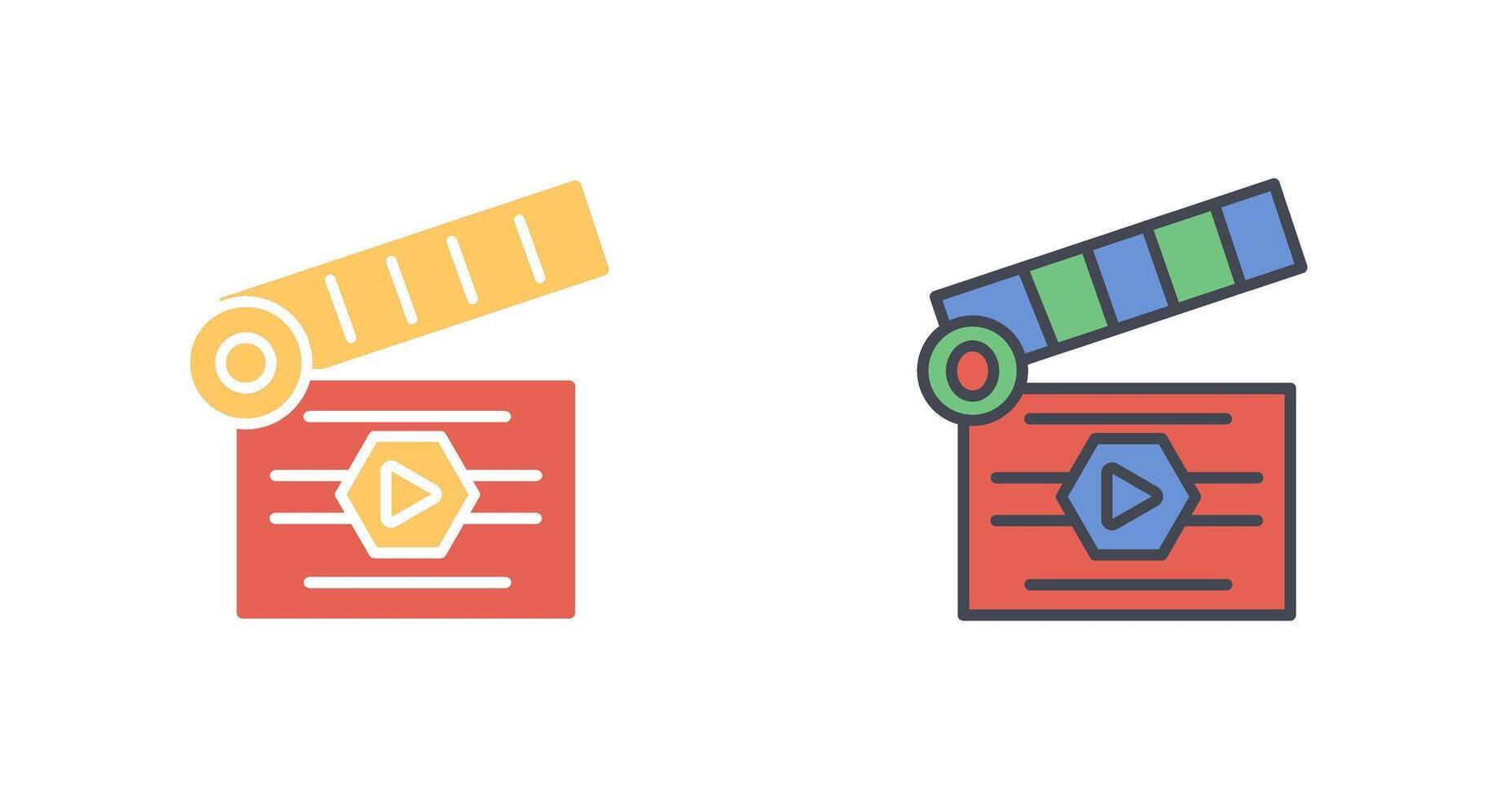 Clapper Icon Design vector