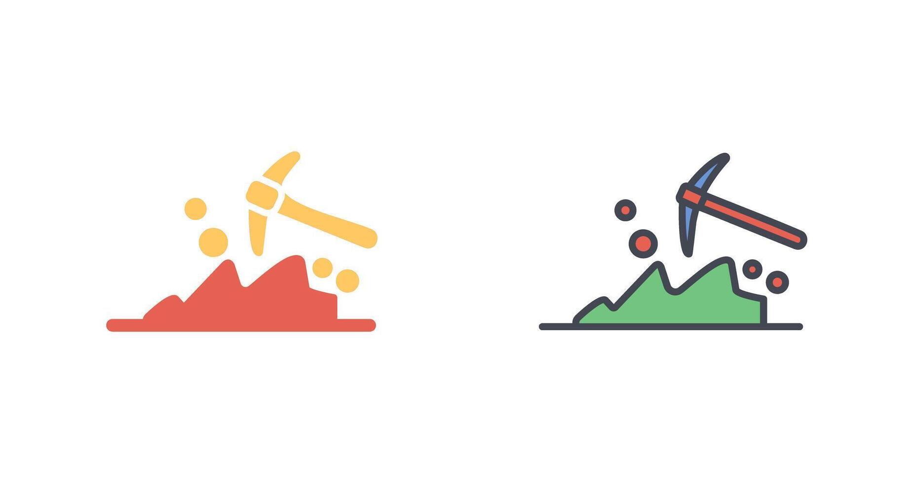 Mining Icon Design vector