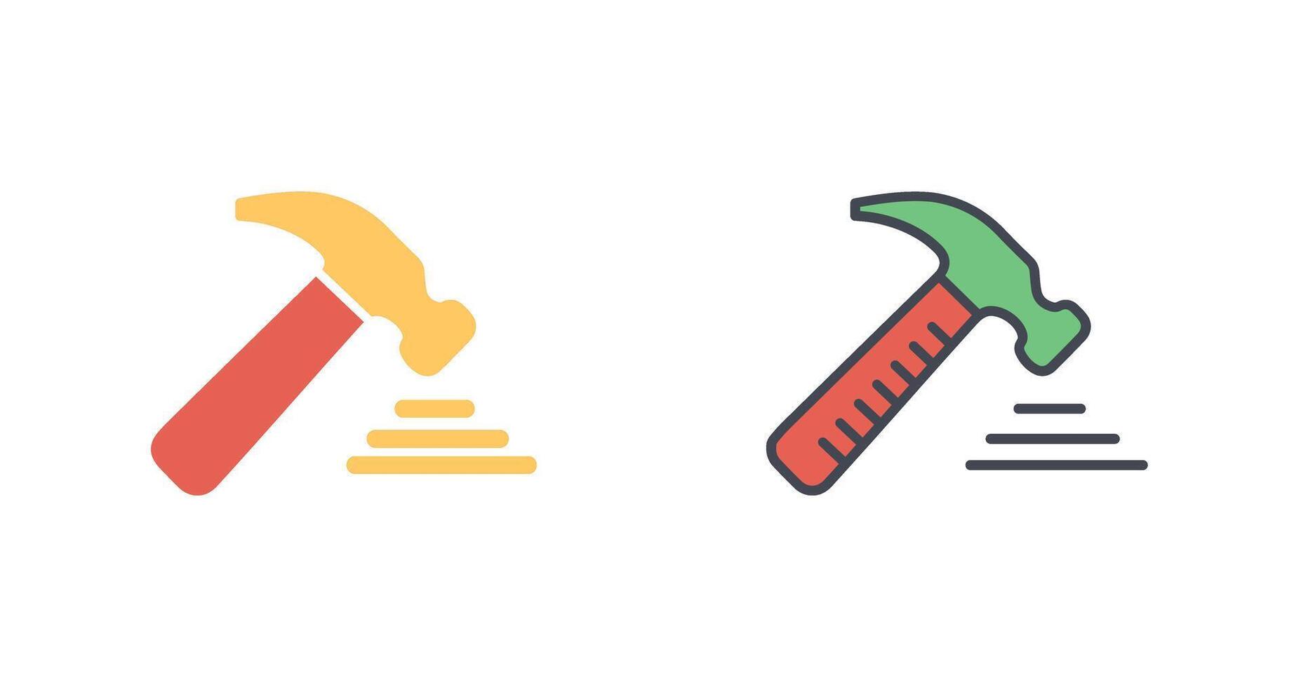 Hammer Tool Icon Design vector