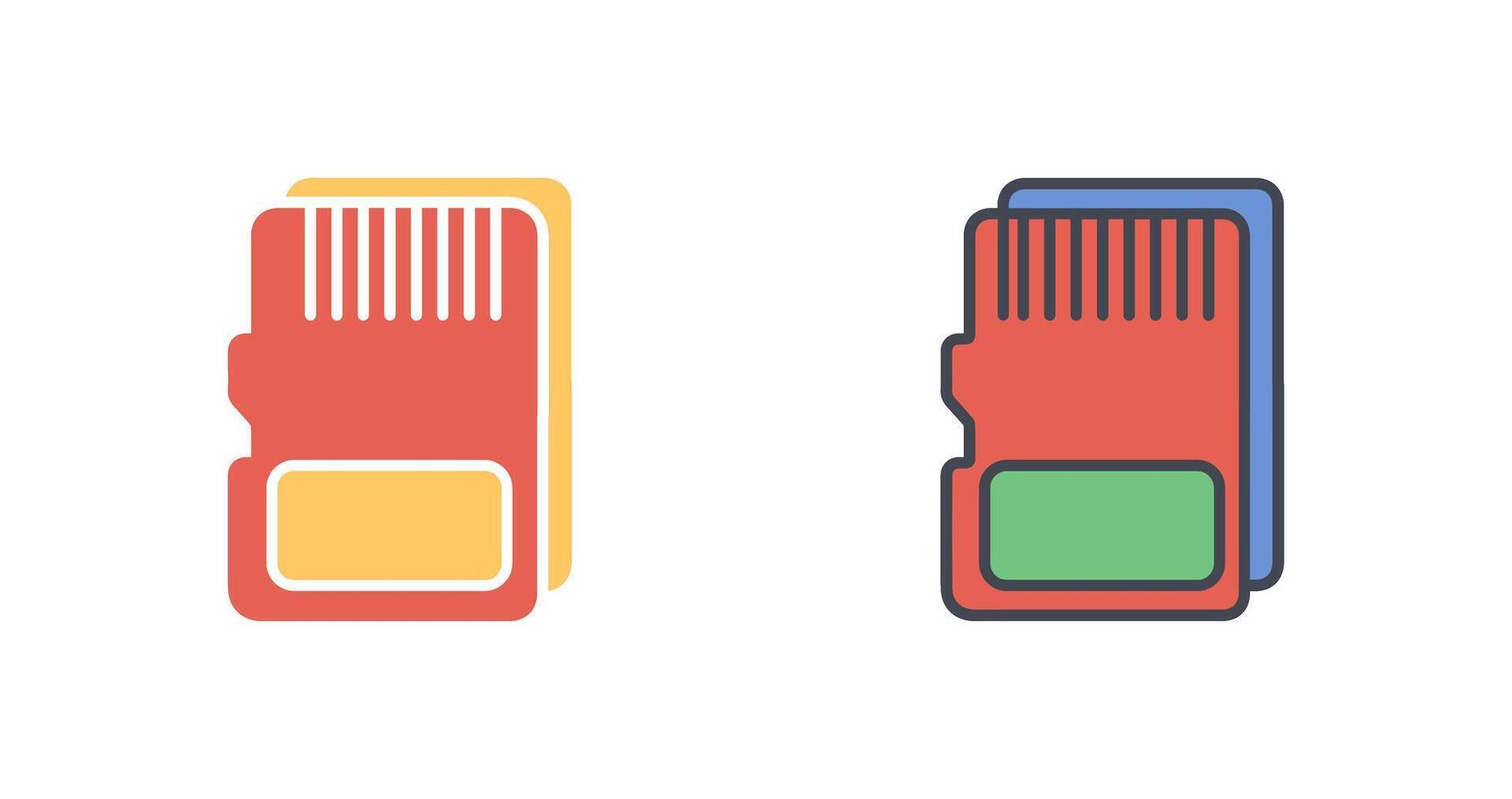 SD Card Icon Design vector