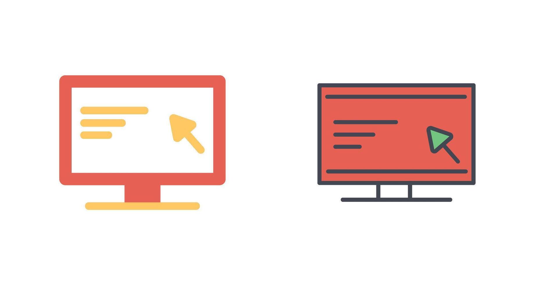 Screen Icon Design vector