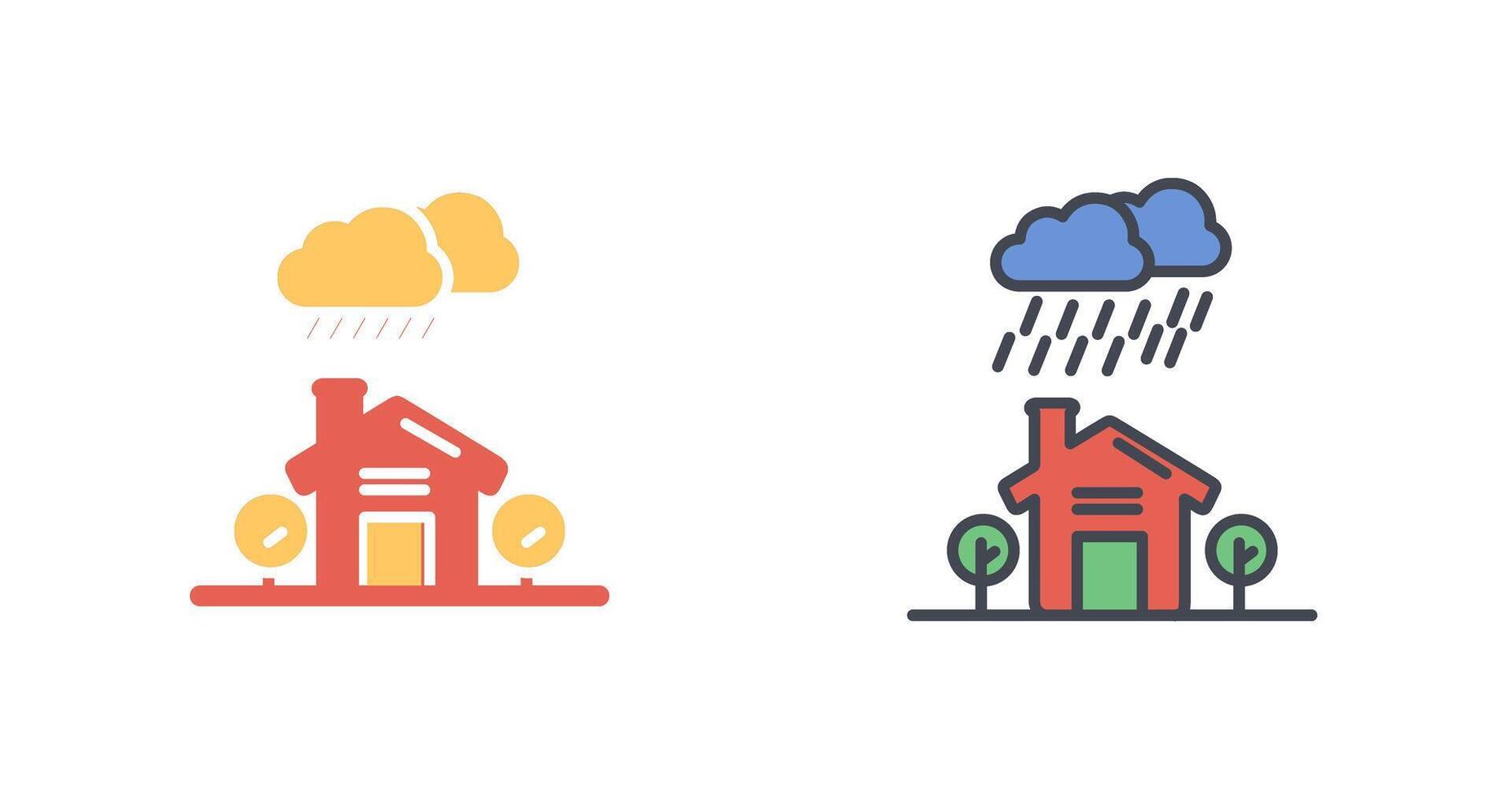 Rain Icon Design vector