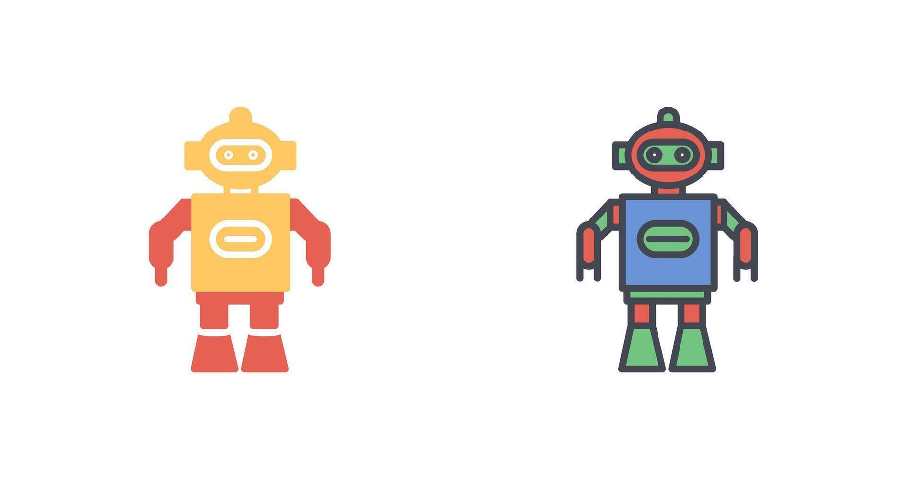 Robotic Icon Design vector