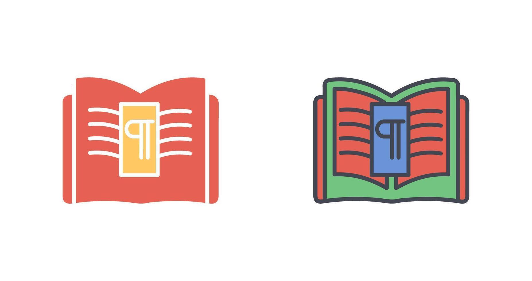 Paragraph Icon Design vector